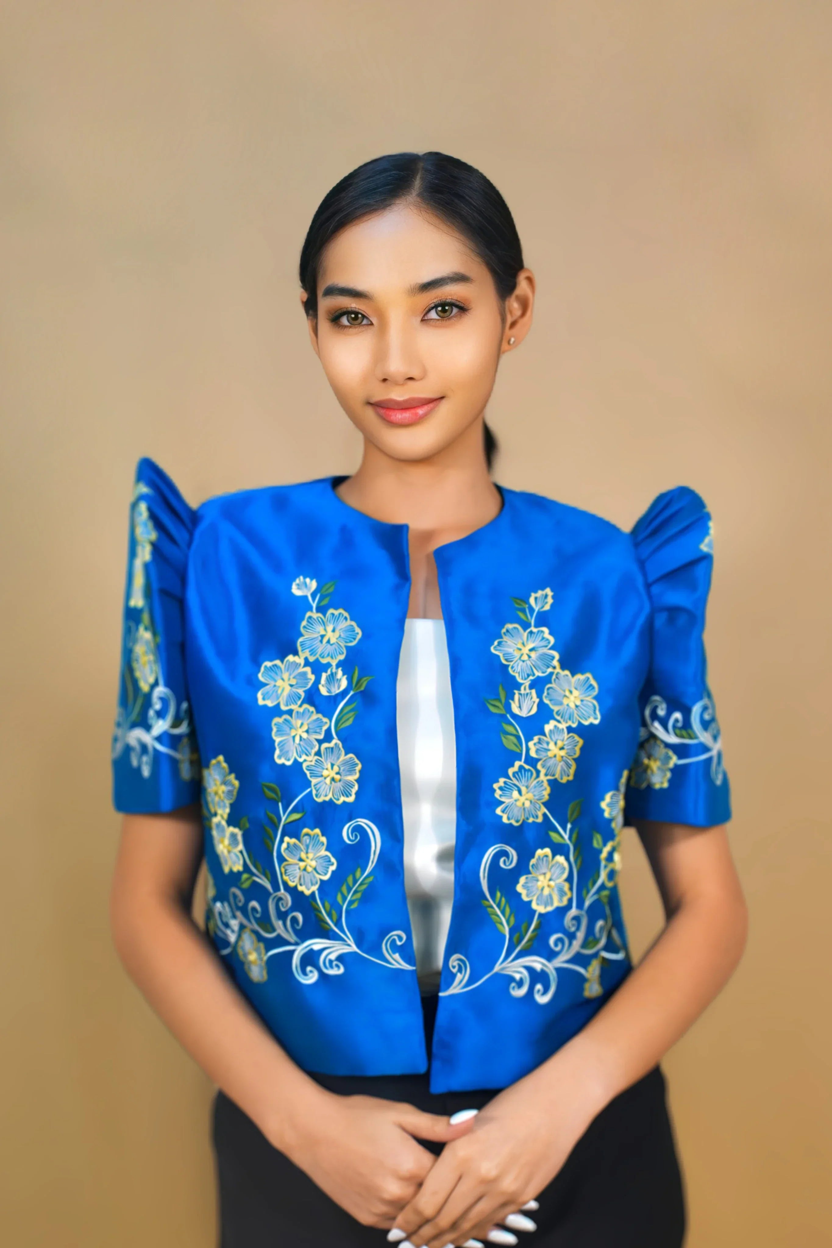 Filipiniana Bolero Blue for Women