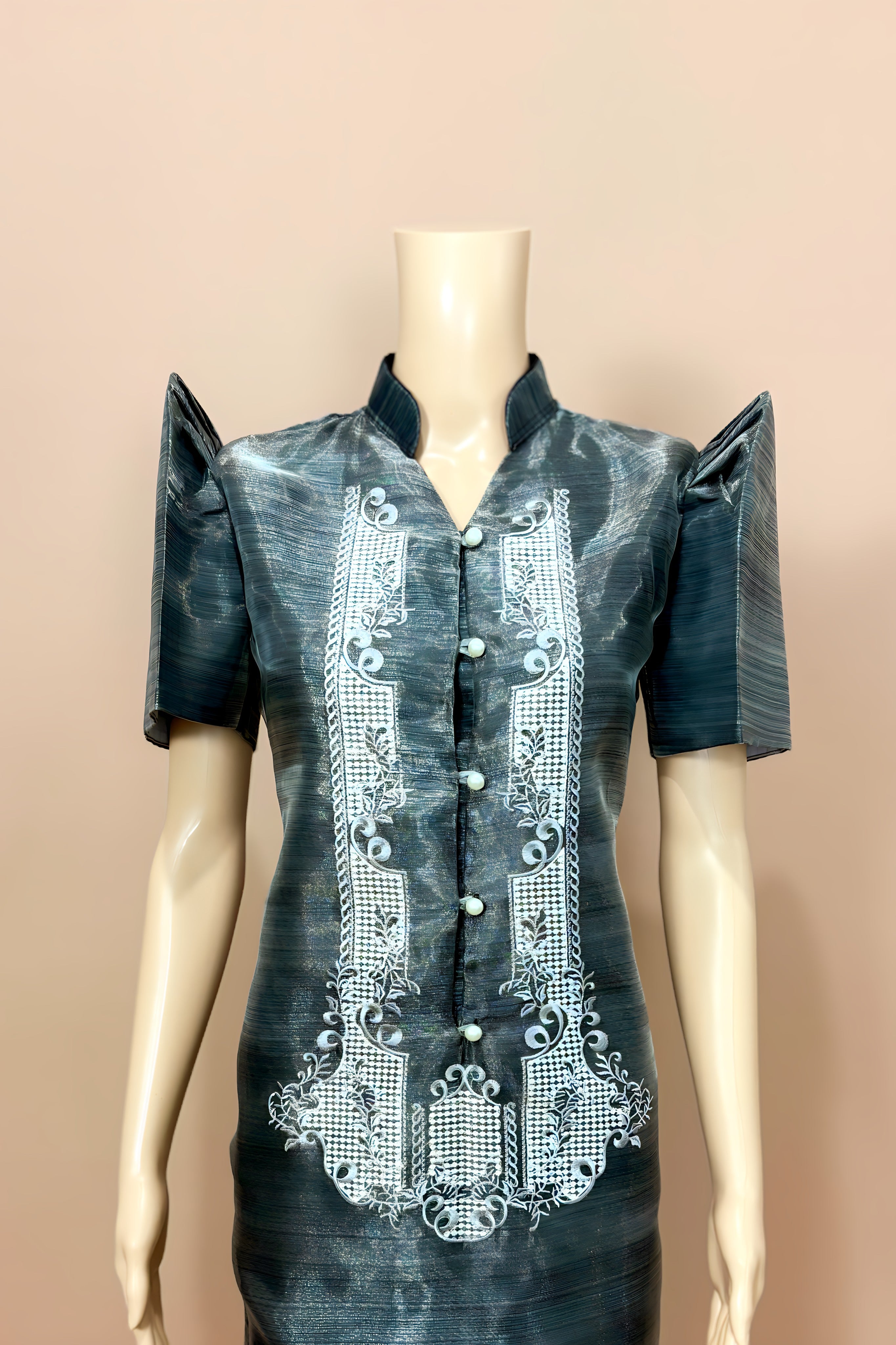 Traditional Black Barong Dress