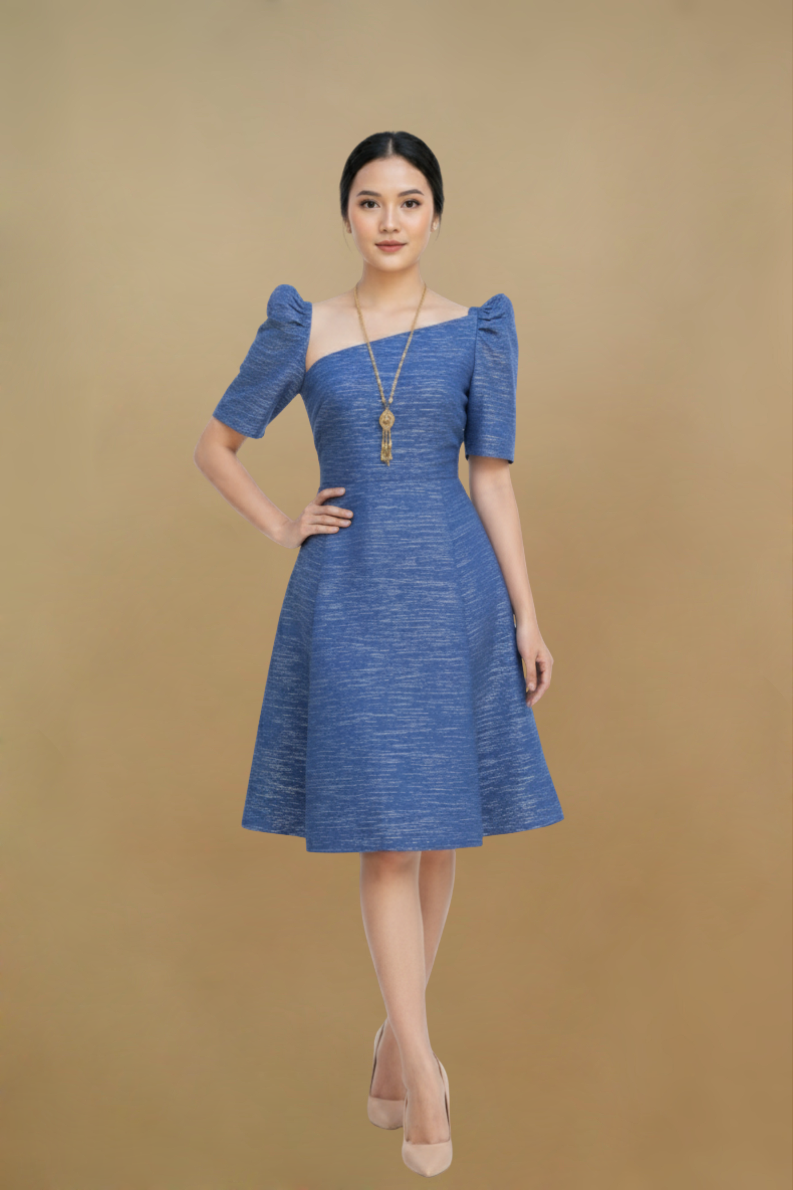 LUNA HANDWOVEN INABEL FILIPINIANA DRESS