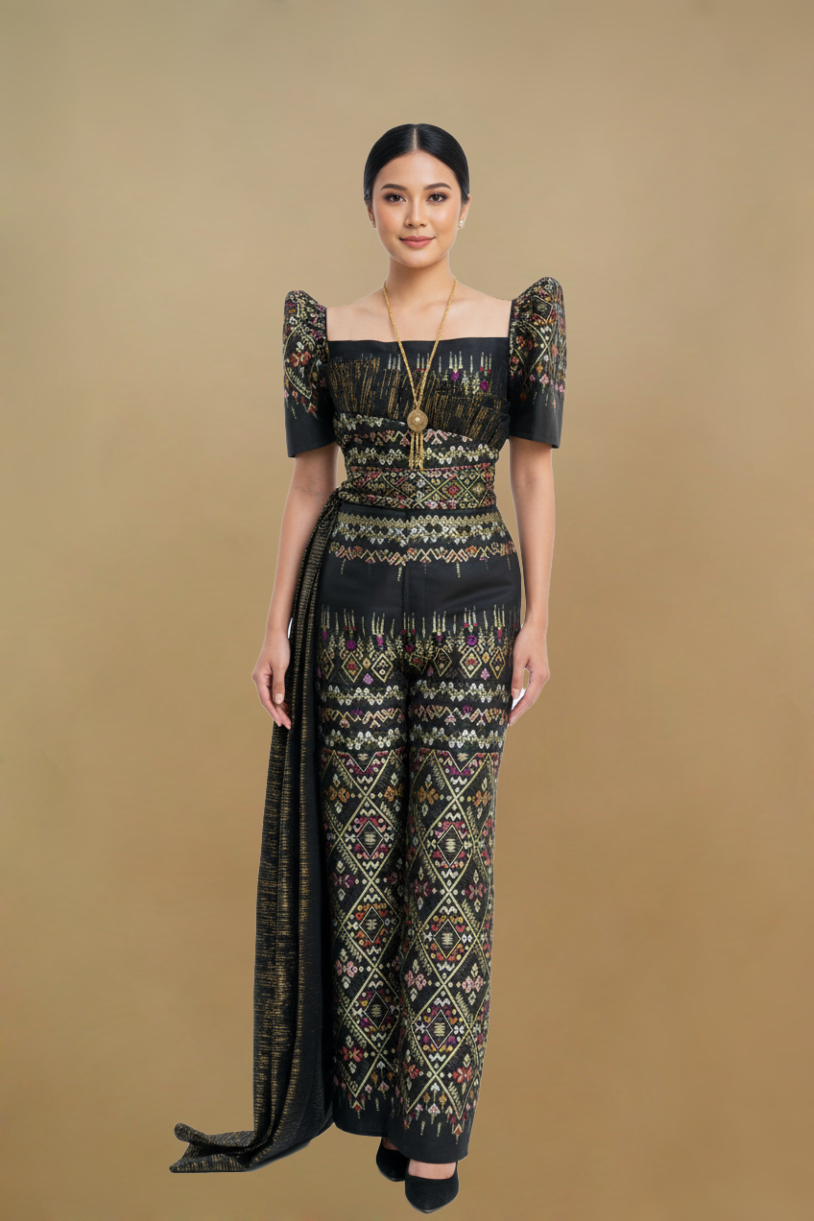 MAYUMI SILK BROCADE FILIPINIANA SET