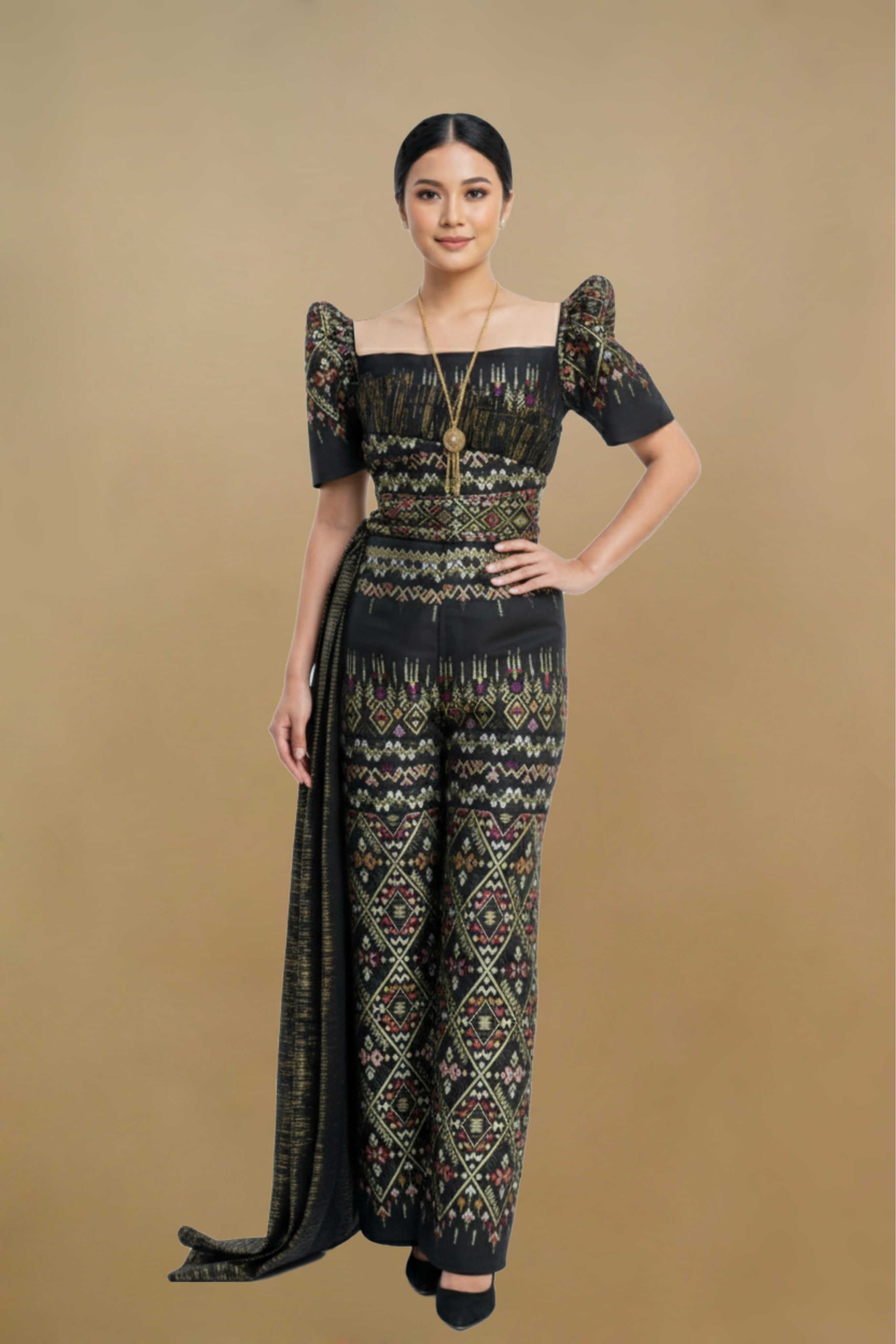 MAYUMI SILK BROCADE FILIPINIANA SET