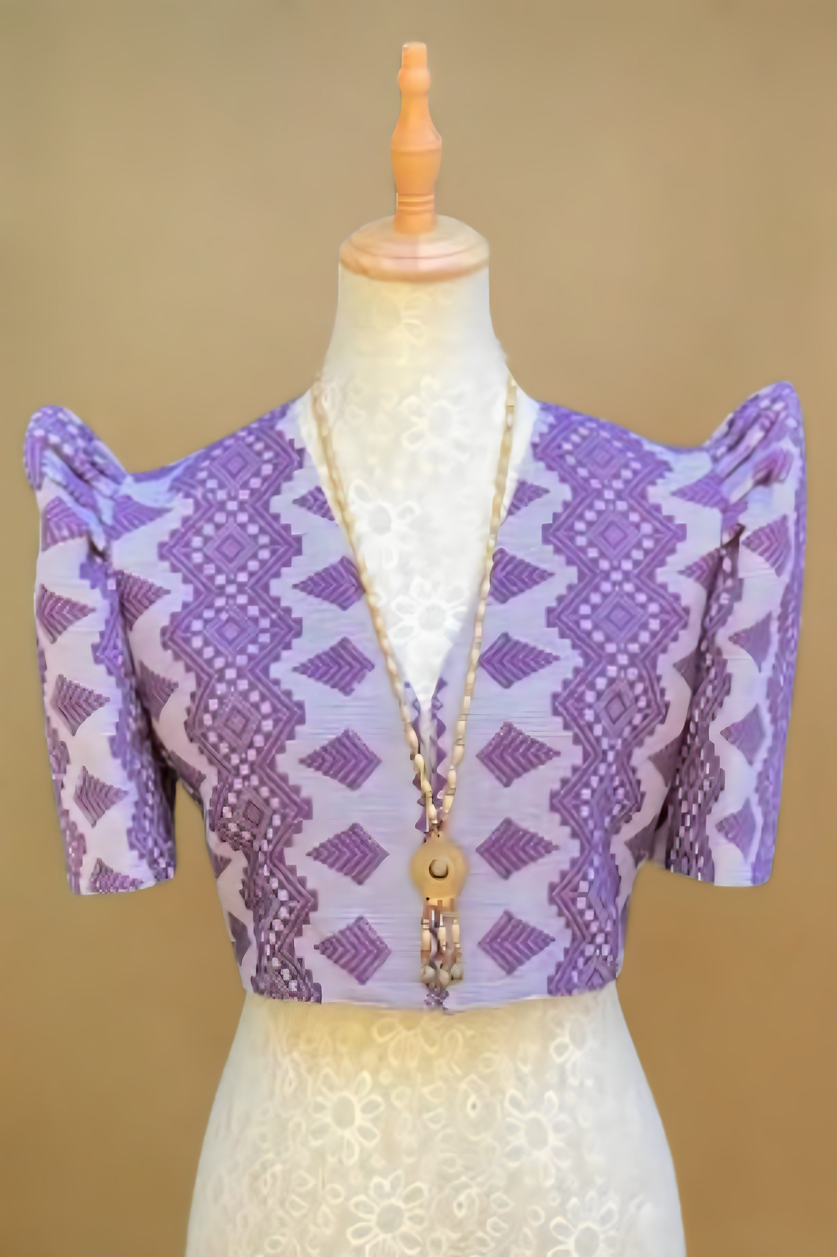 Elegant Purple Pinilian Bolero