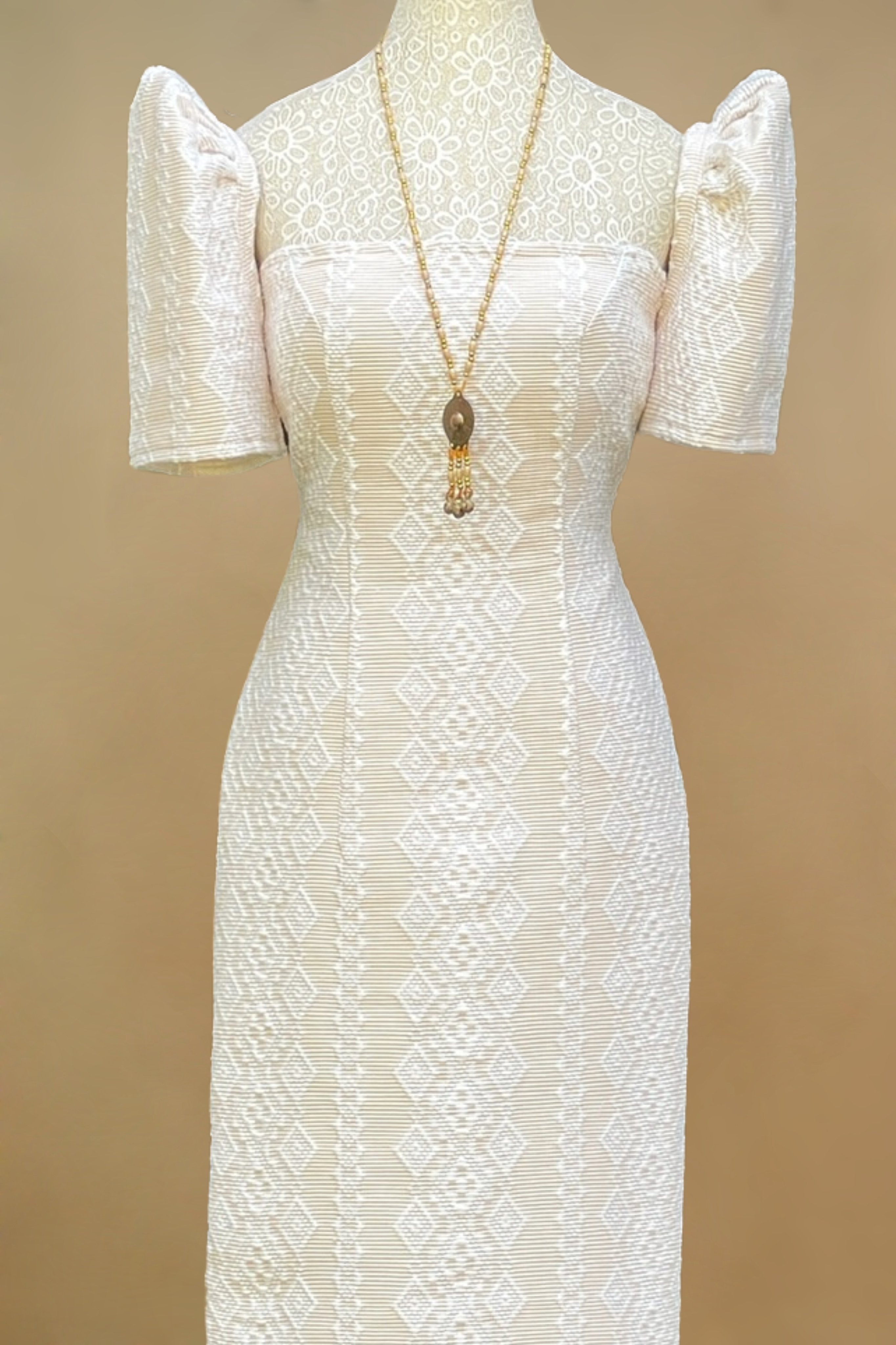 Long Ethnic Pinilian Dress for Graduation