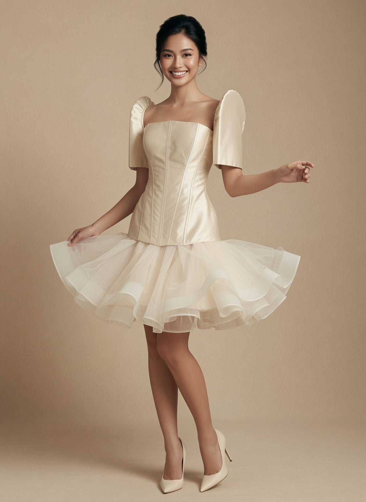 elegant Filipiniana Dress