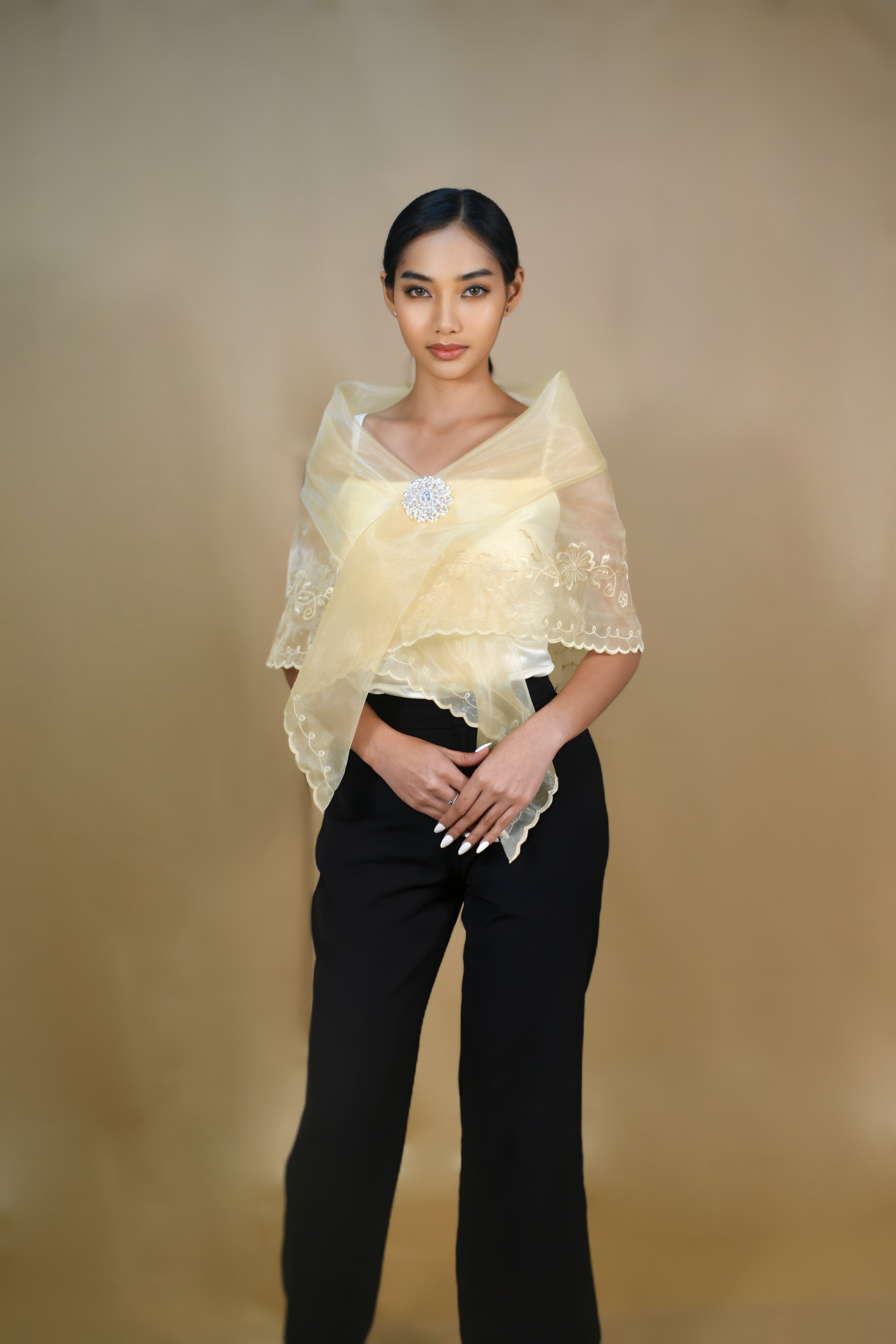 Quality Beige Alampay for Formal Events