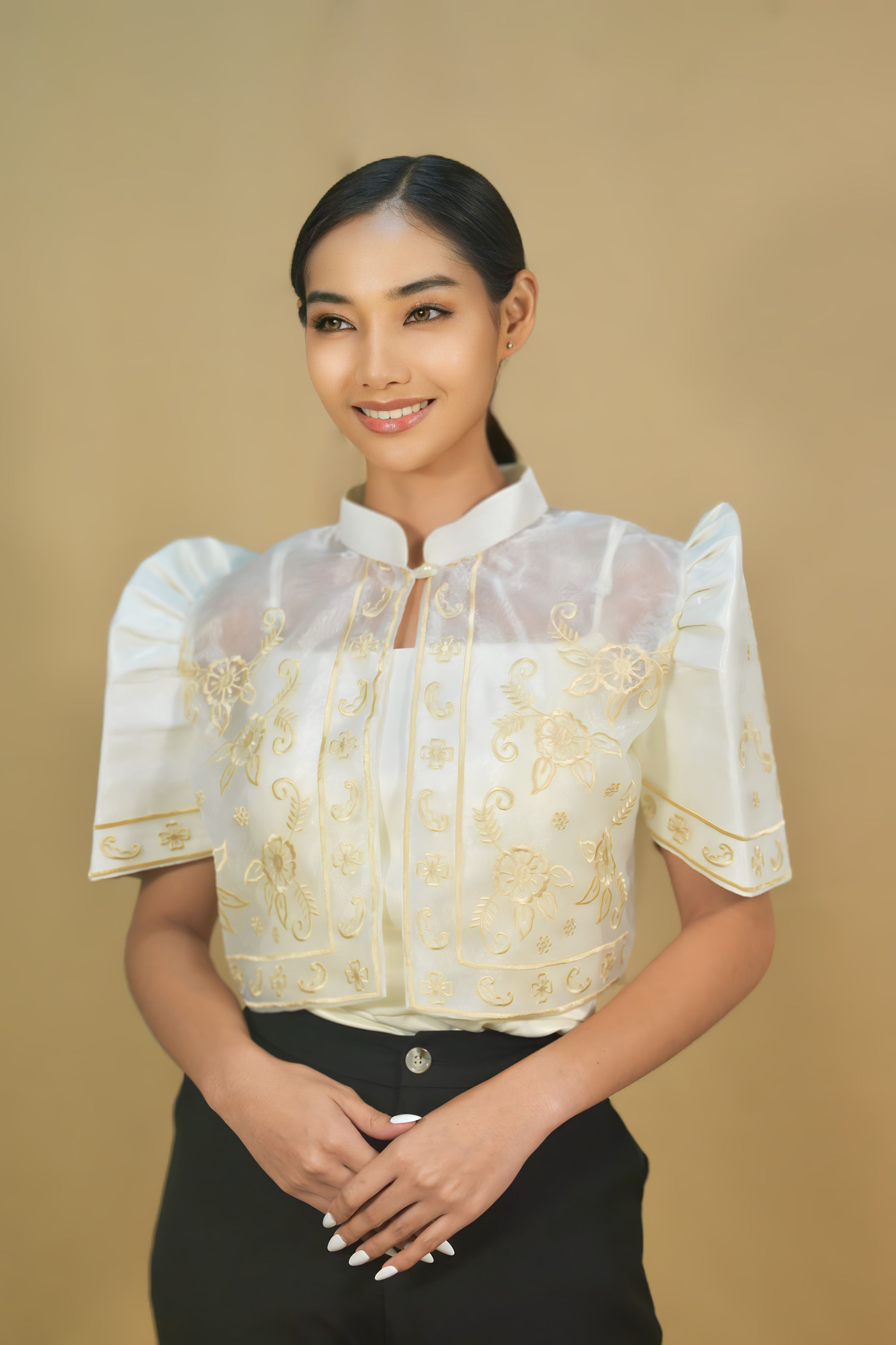 Filipiniana Bolero made of Organza for Formal Events