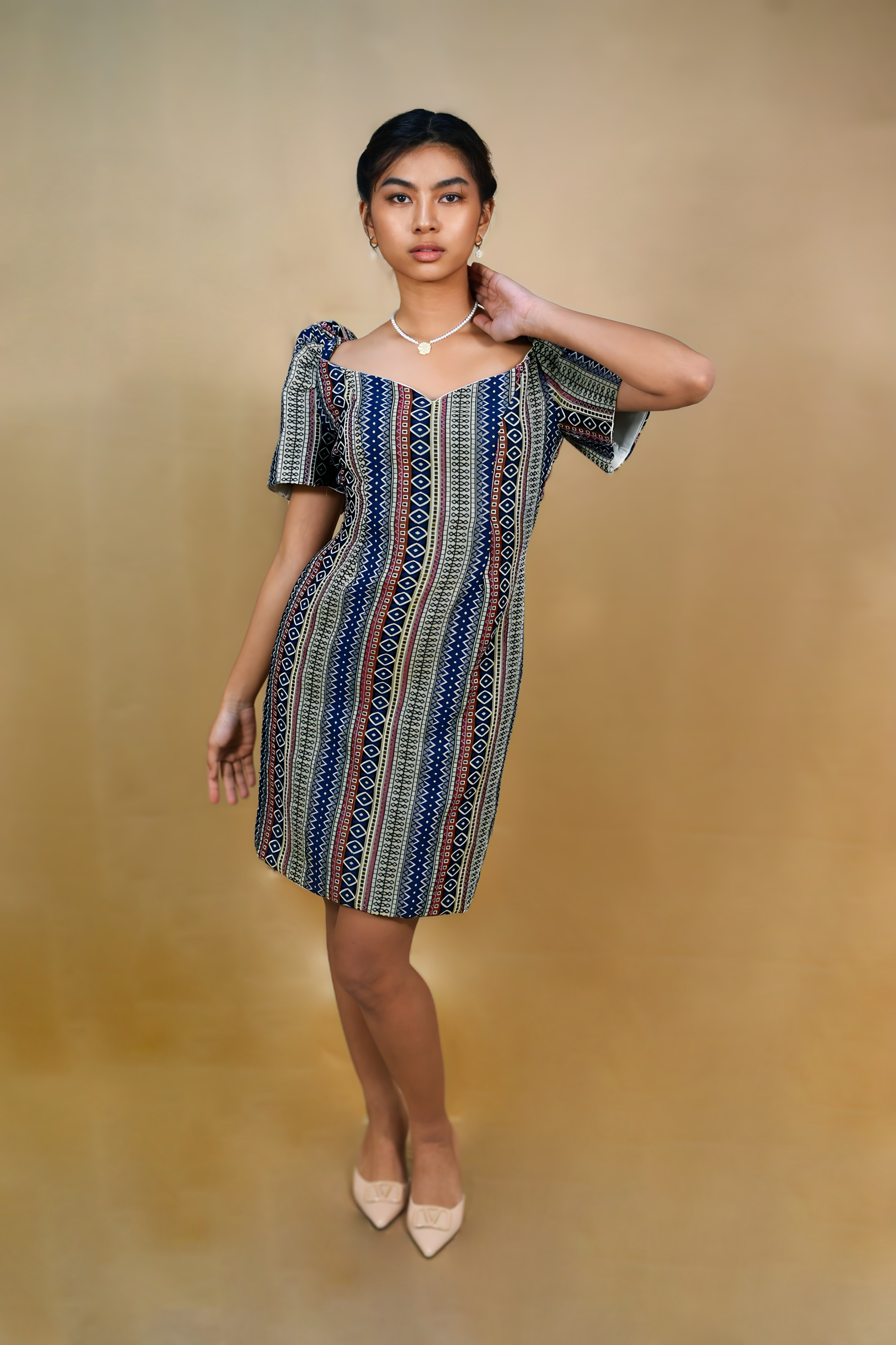 Traditional Ethnic Filipiniana Dress