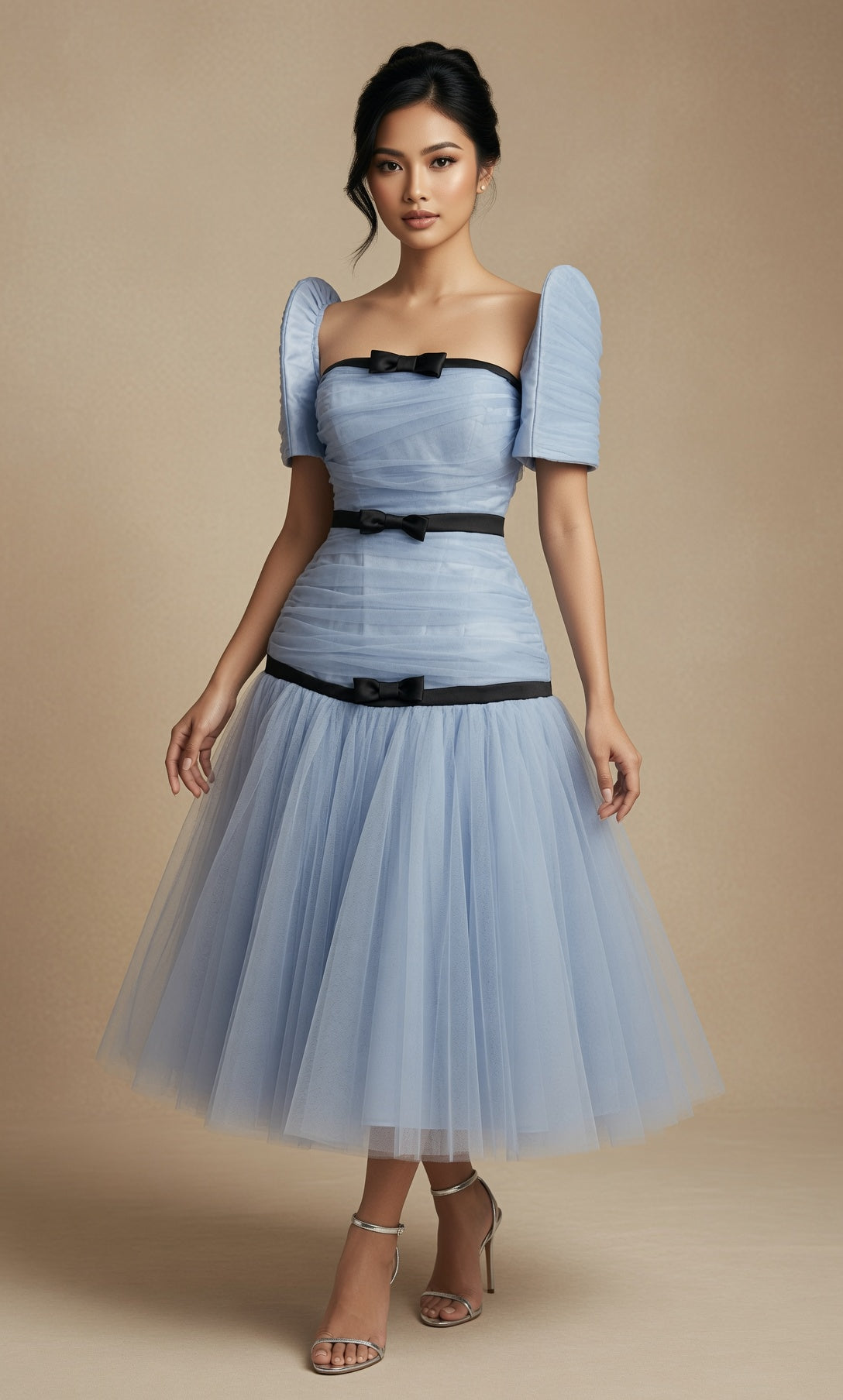 Blue Filipiniana Dress