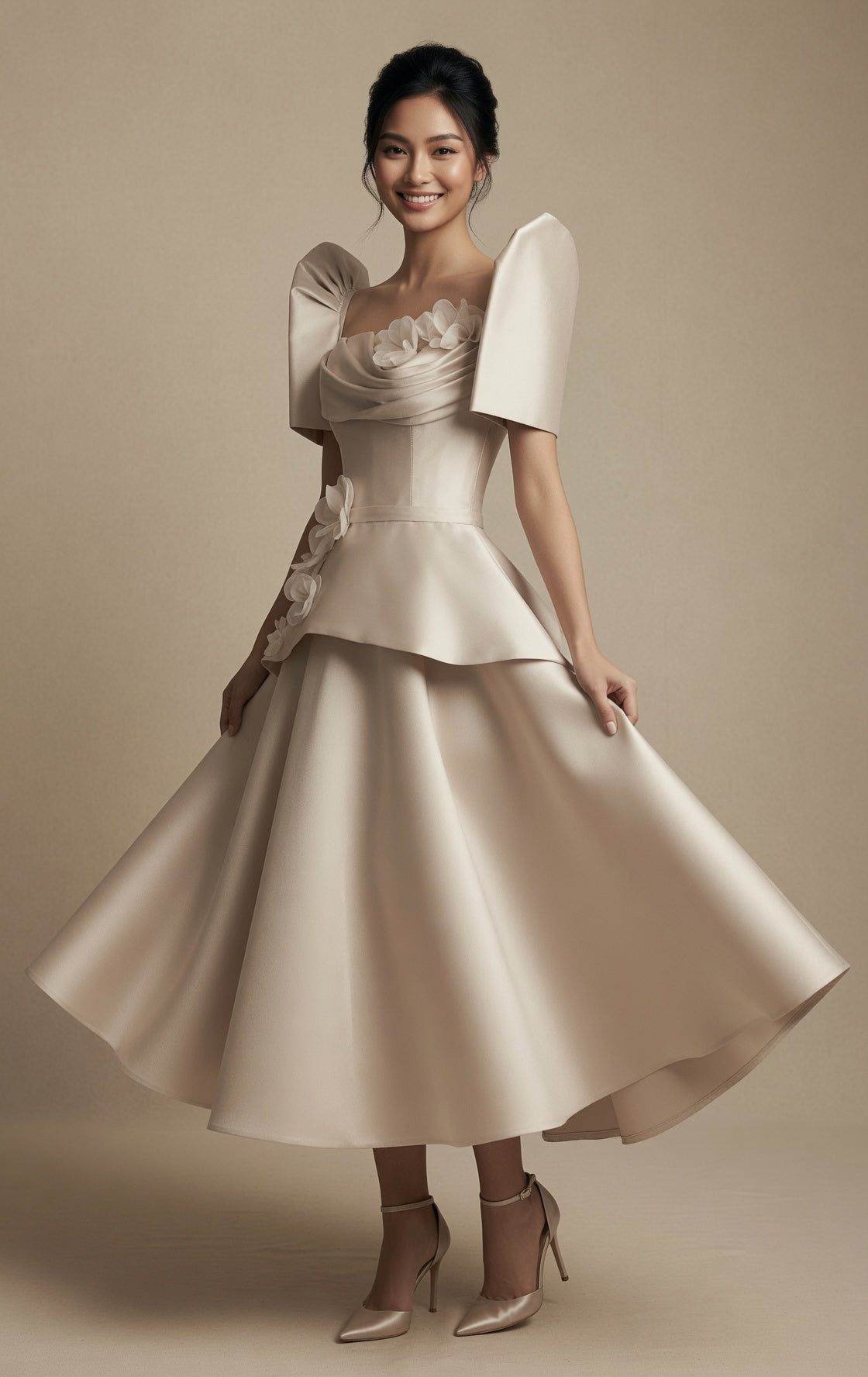 Elegant Filipiniana Dress