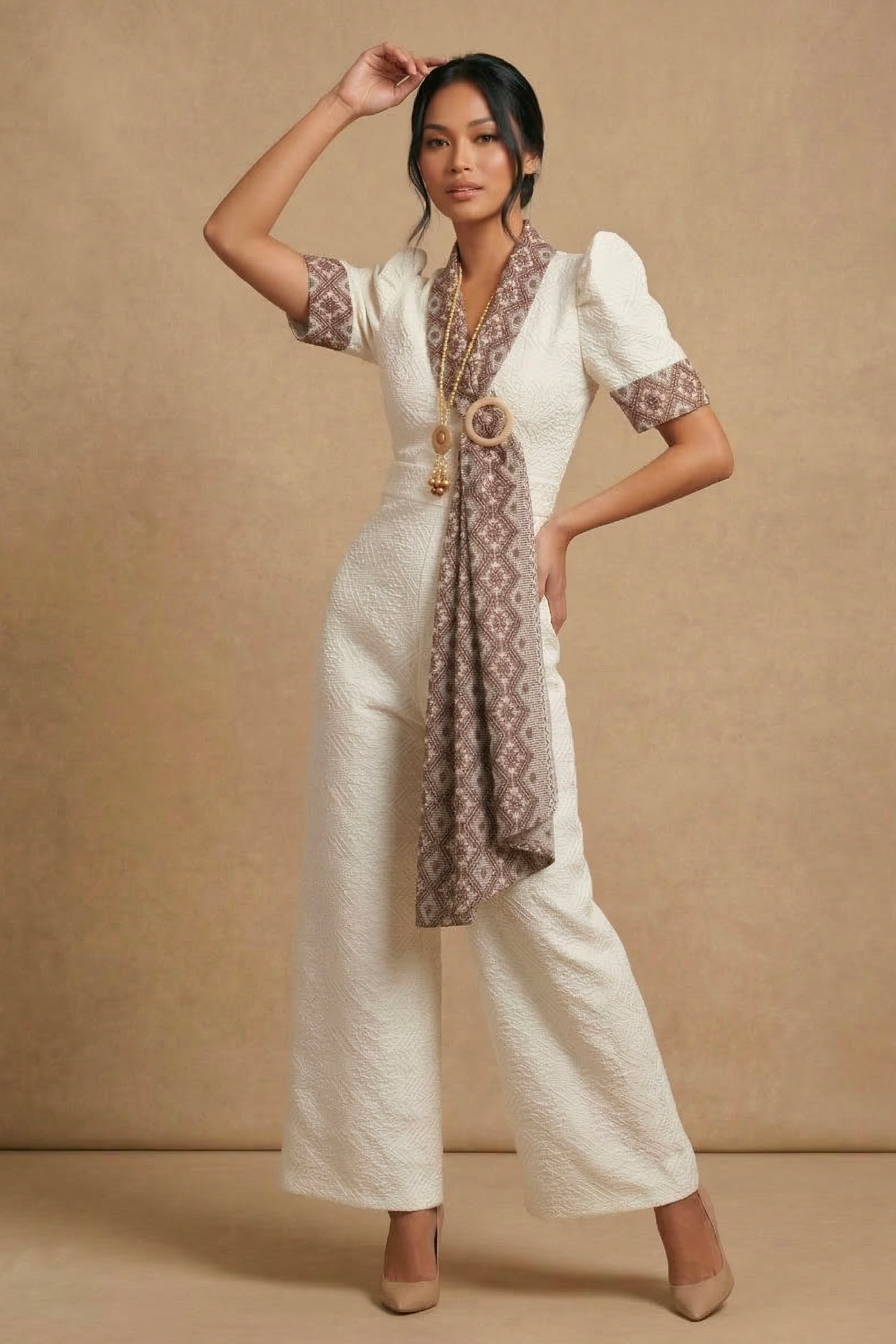 Handwoven Filipiniana Jumpsuit