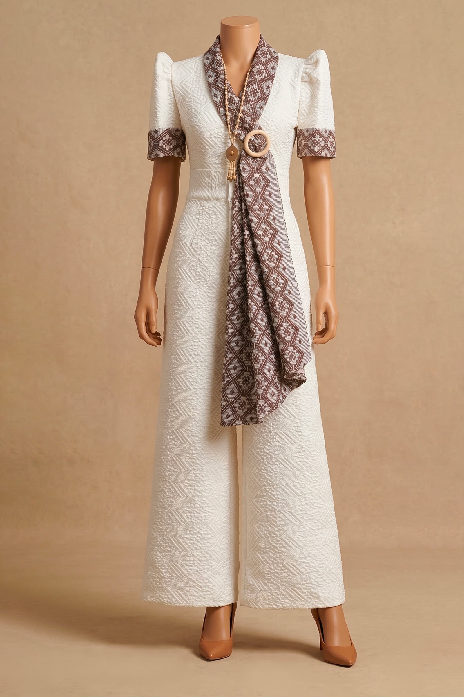 JEAN HANDWOVEN PINILIAN FILIPINIANA SET - HW003