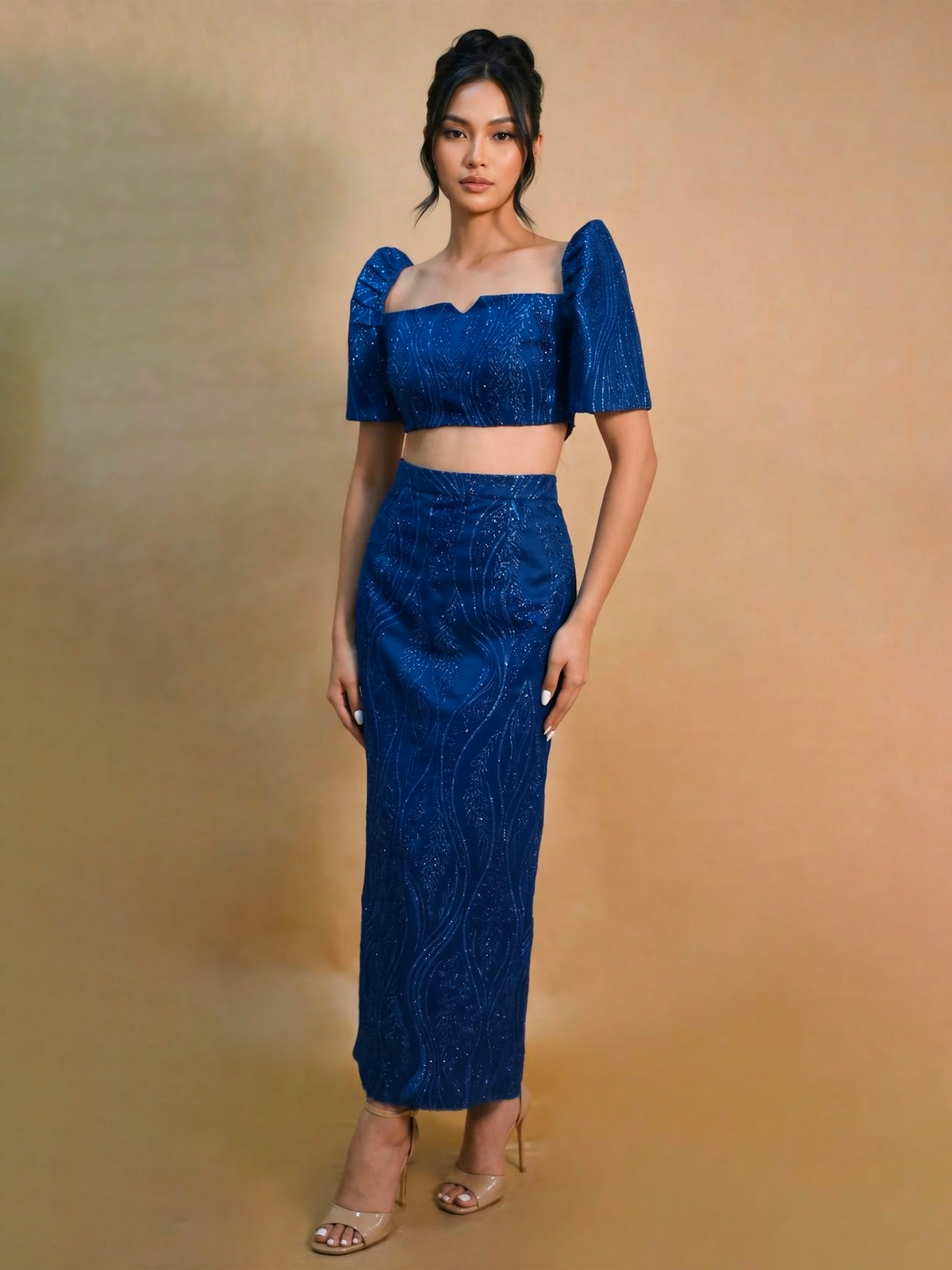 AMARA MODERN FILIPINIANA DRESS - JB025