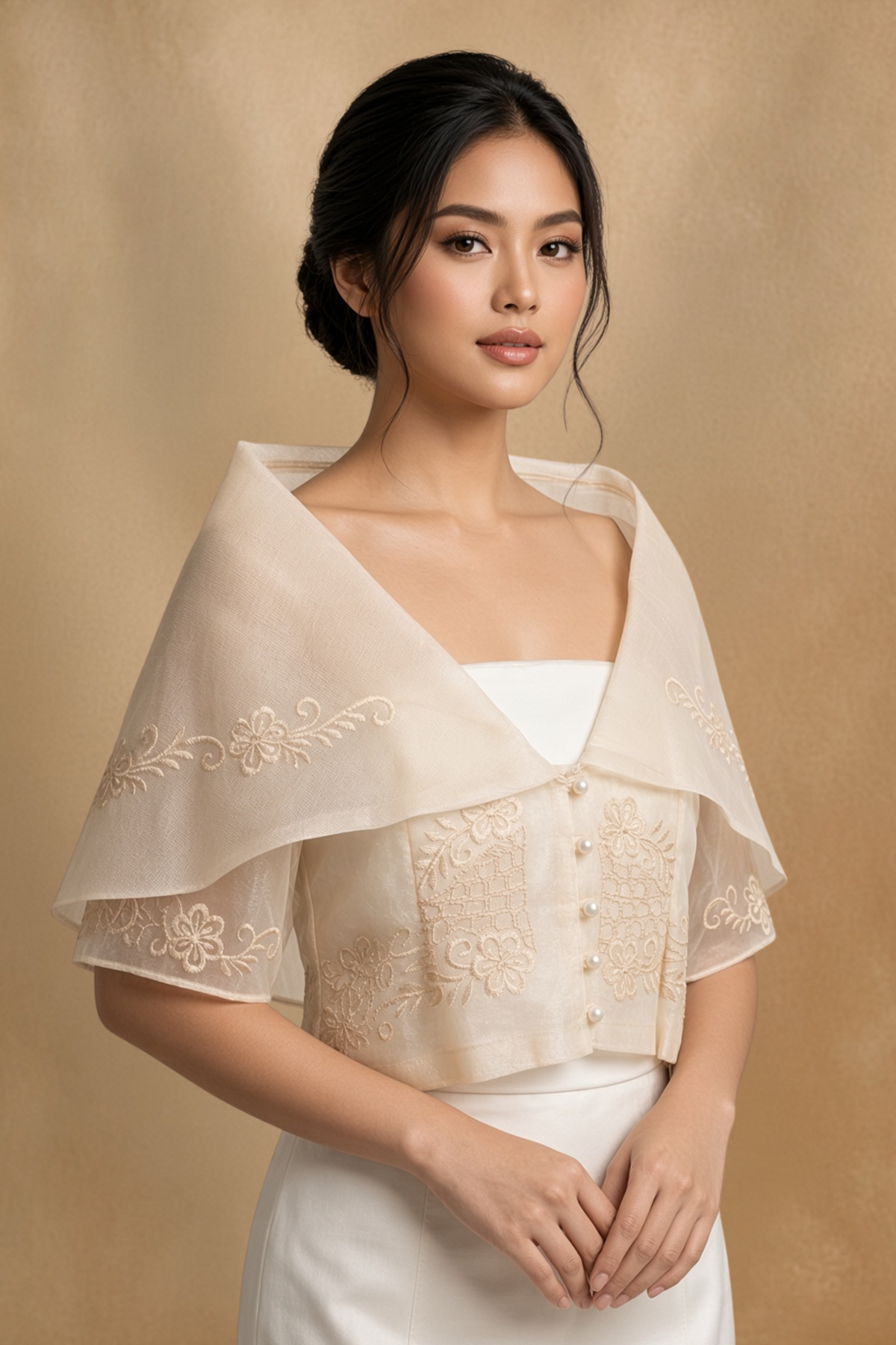 Organza Filipiniana Alampay