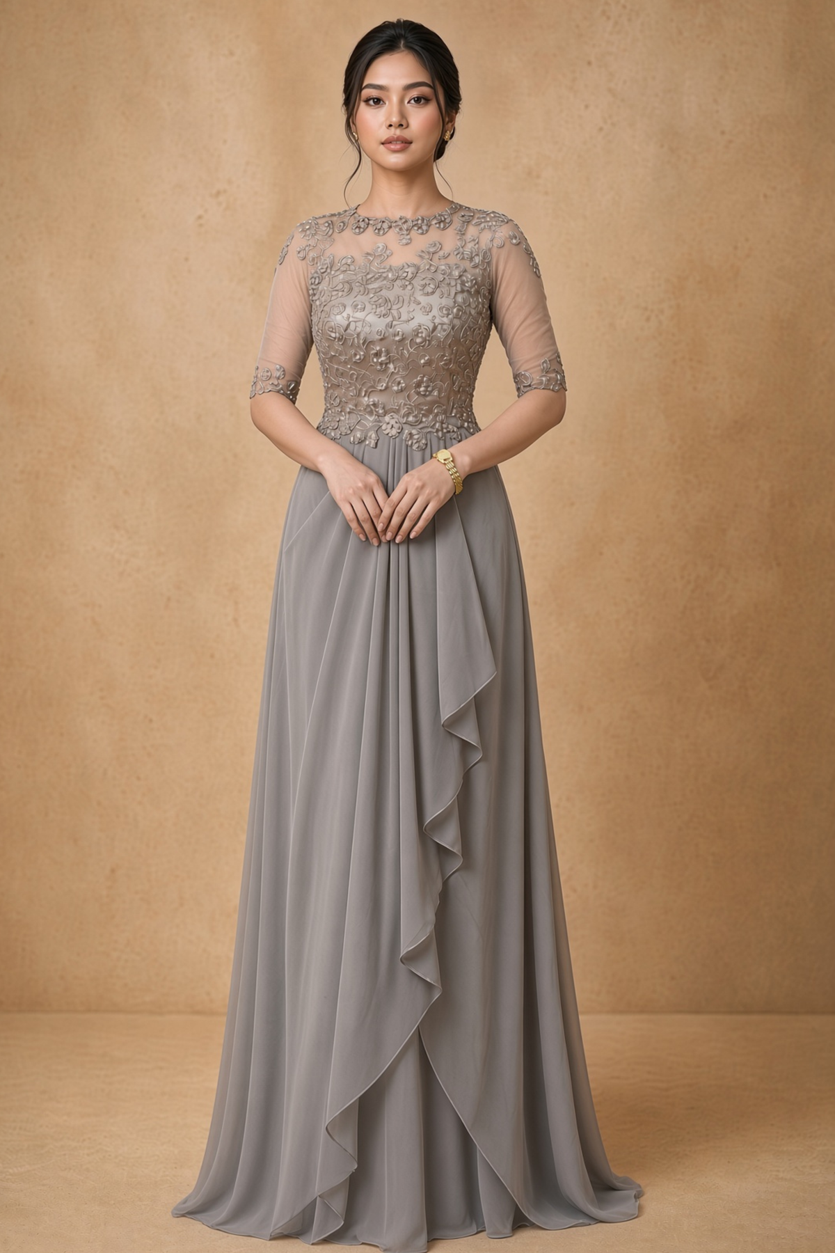 Traditional Filipiniana Dress