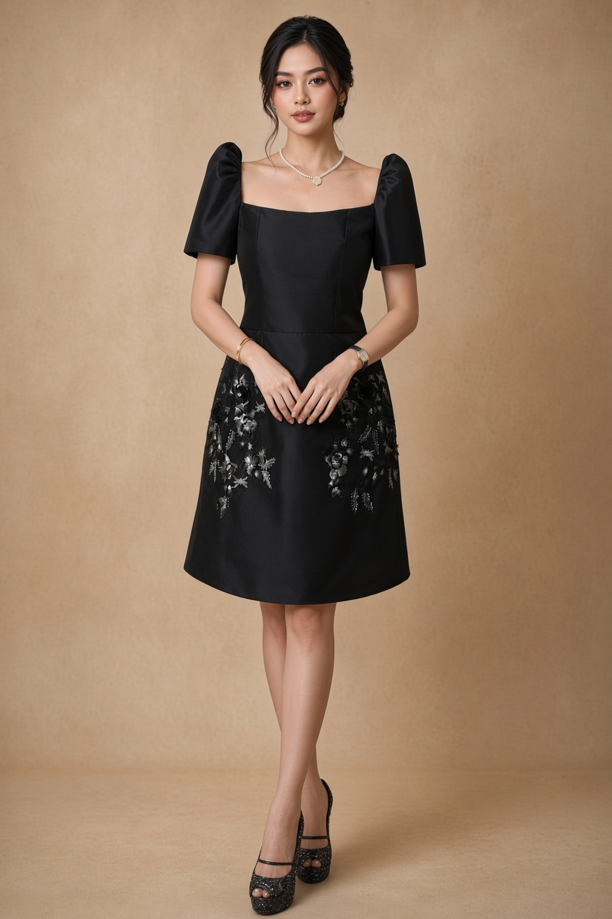 Elegant Filipiniana Dress