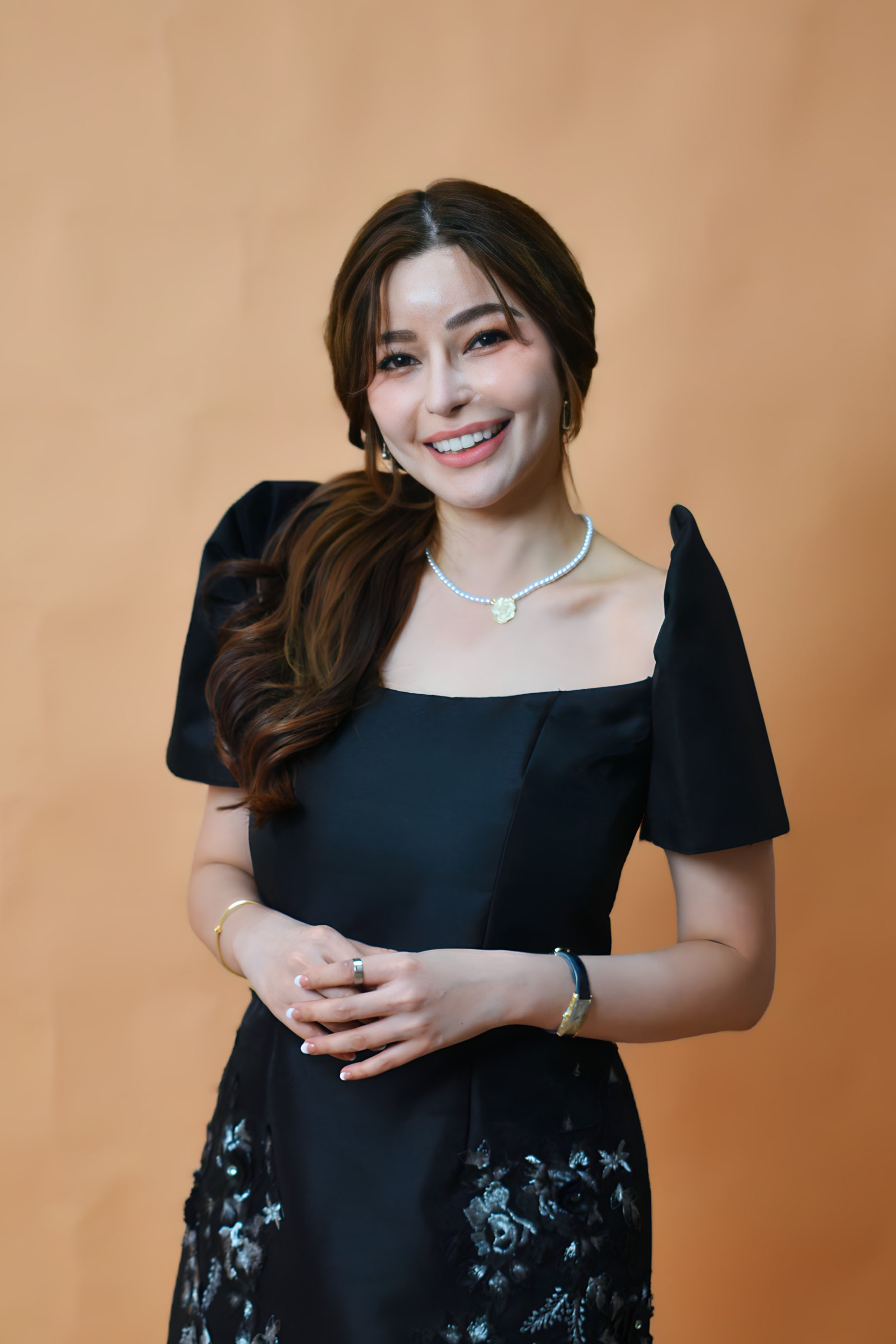 Black Gazaar Modern Filipiniana Dress