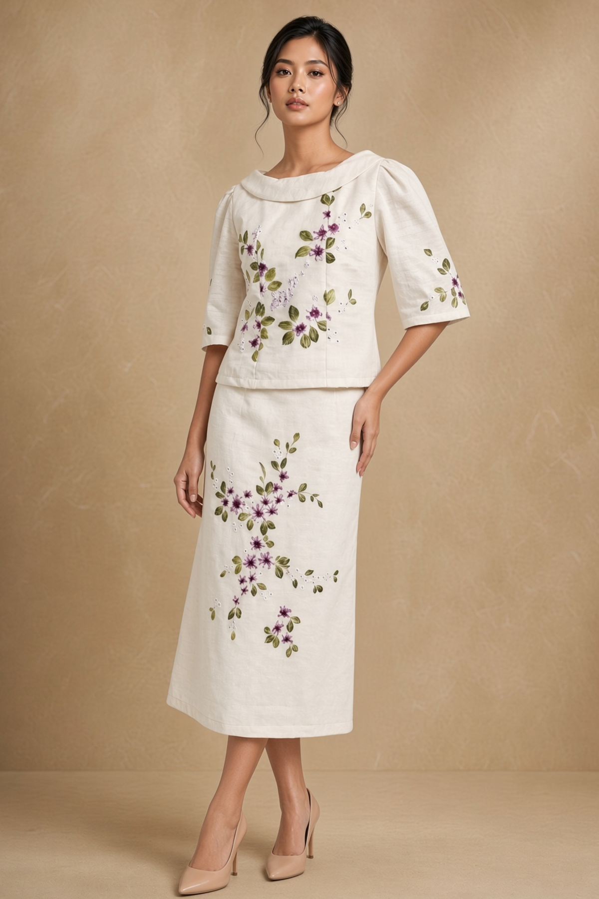 Elegan Filipiniana Terno