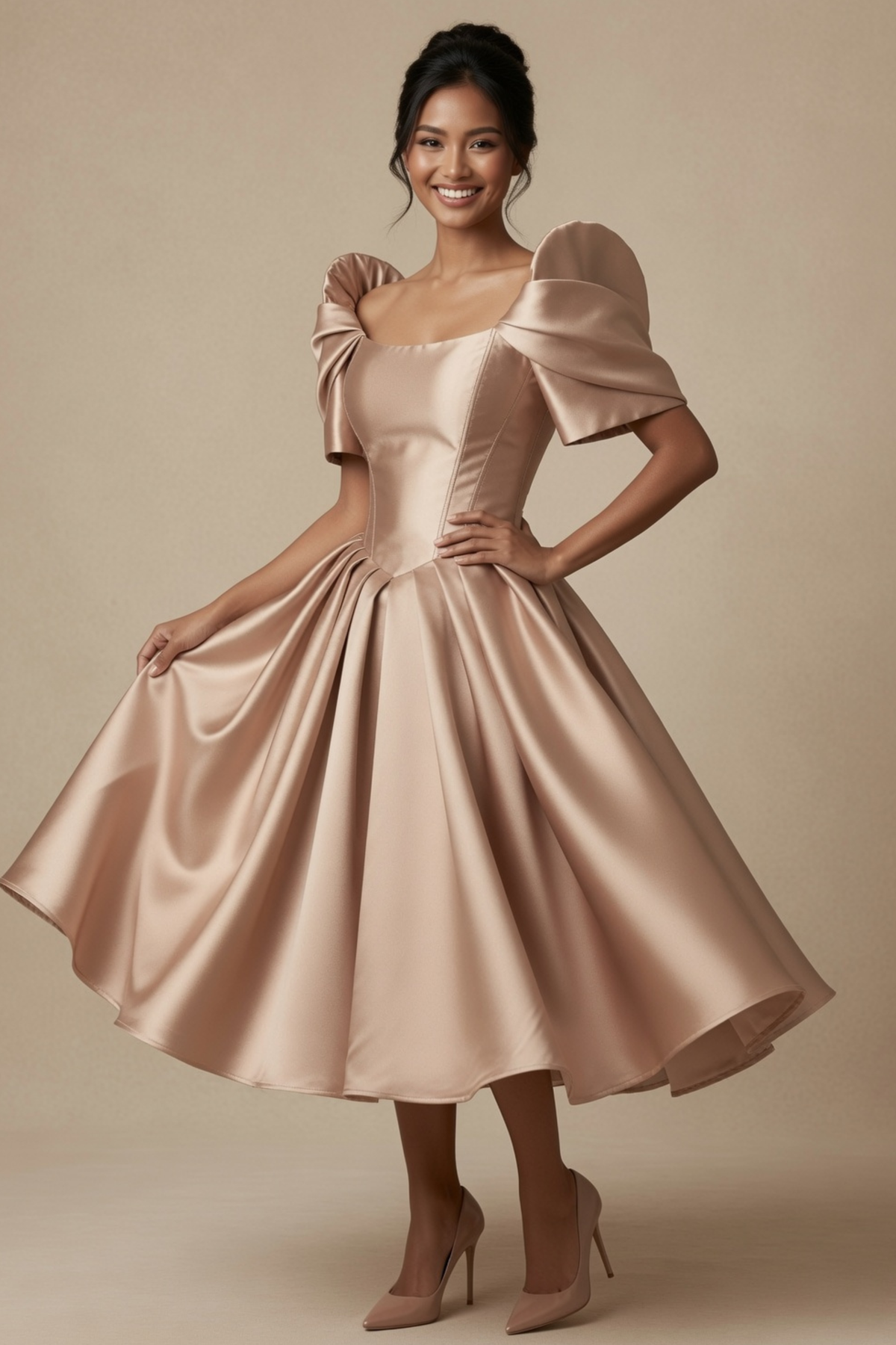 Elegant Filipiniana Dress