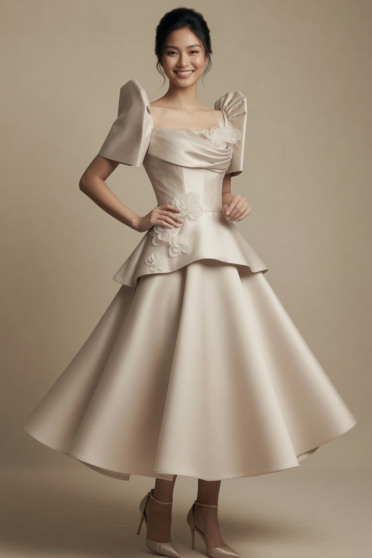Elegant Filipiniana Dress