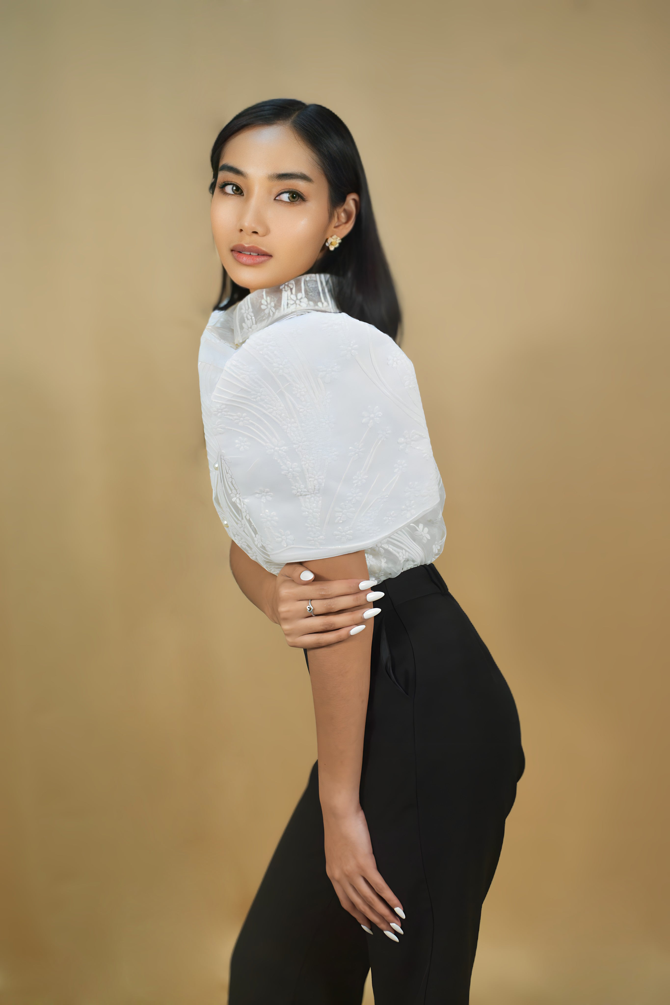 White Full Lace Blouse for Women