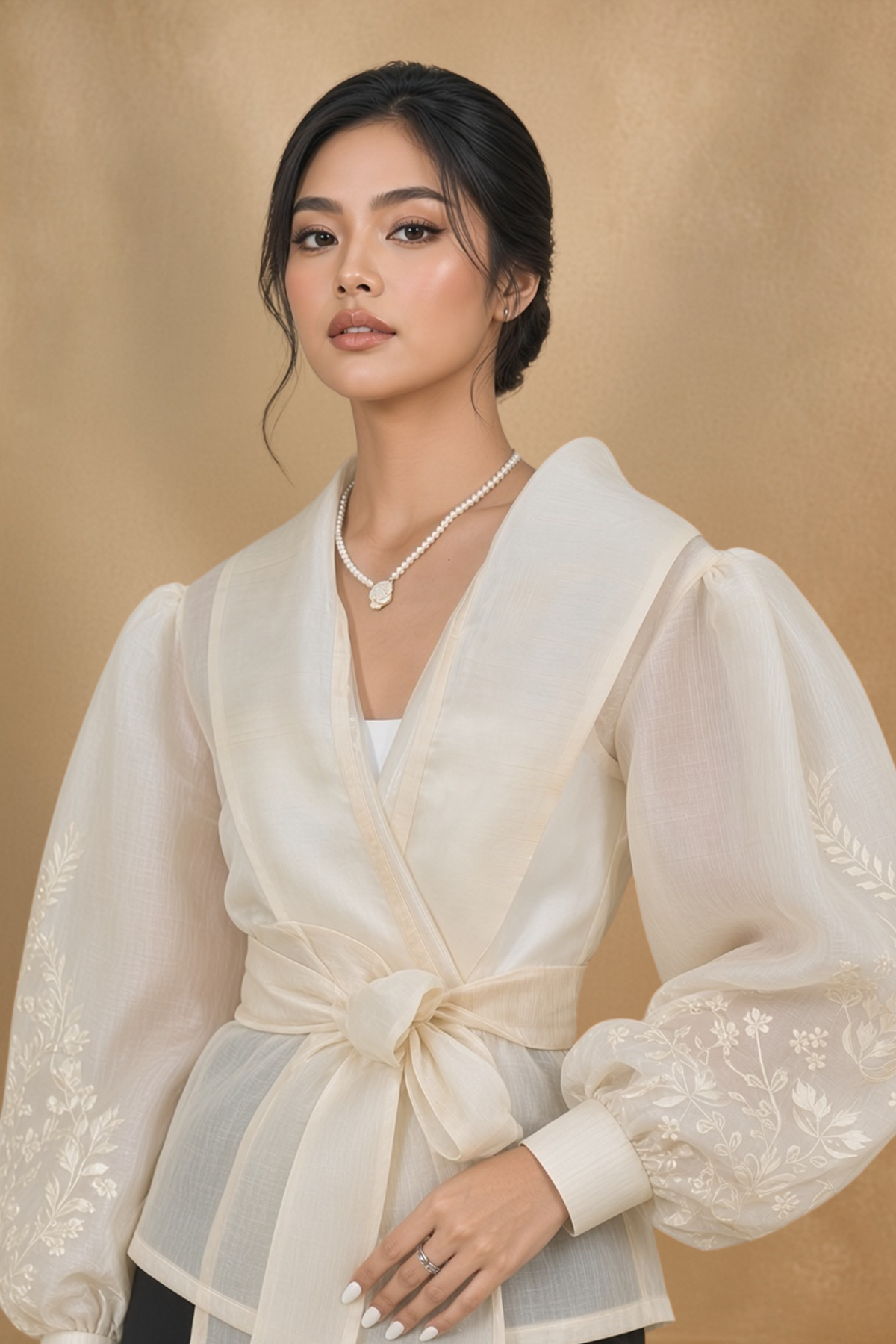Elegant Filipiniana Kimona