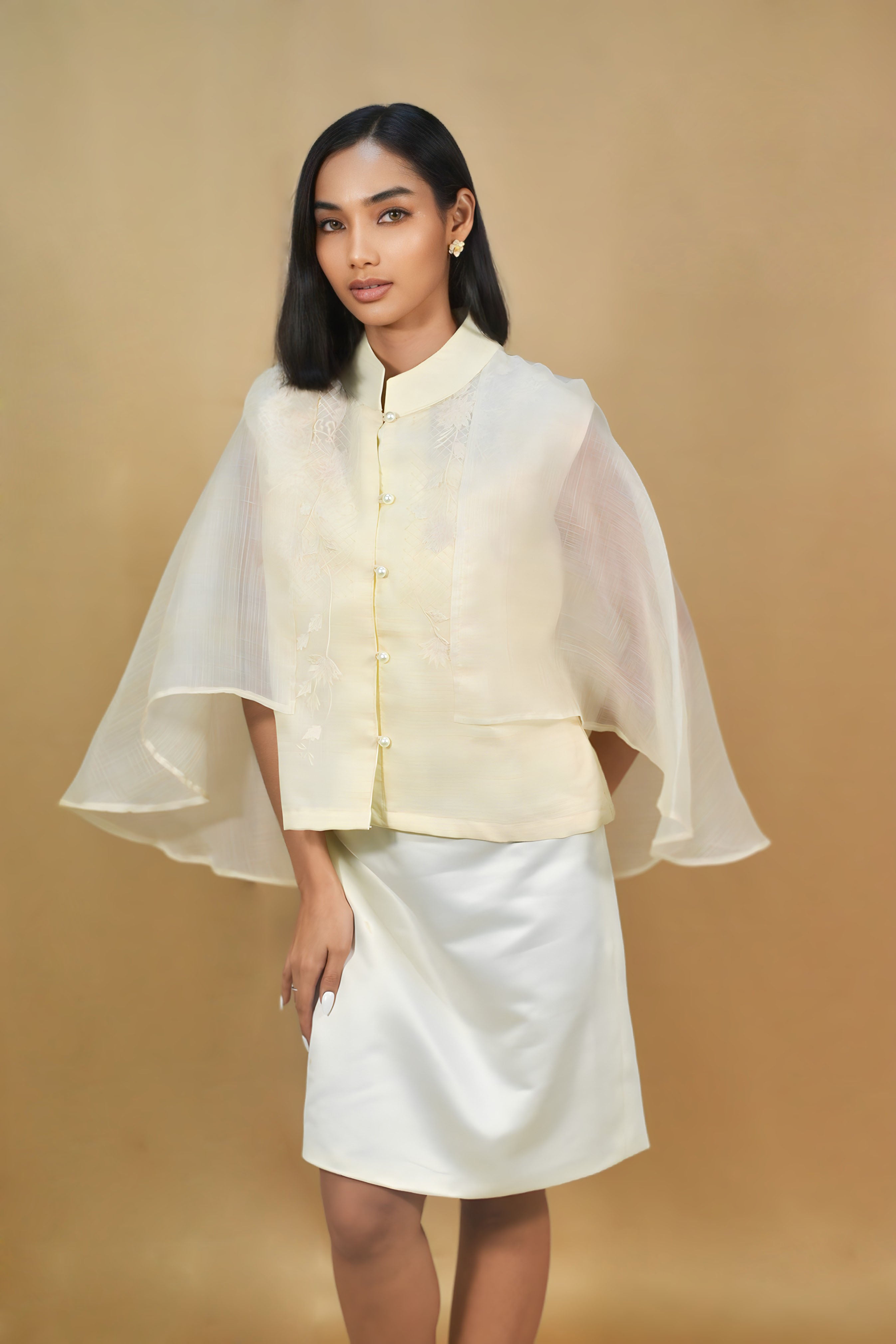 Ivory Cocoon Kimona Top for Women