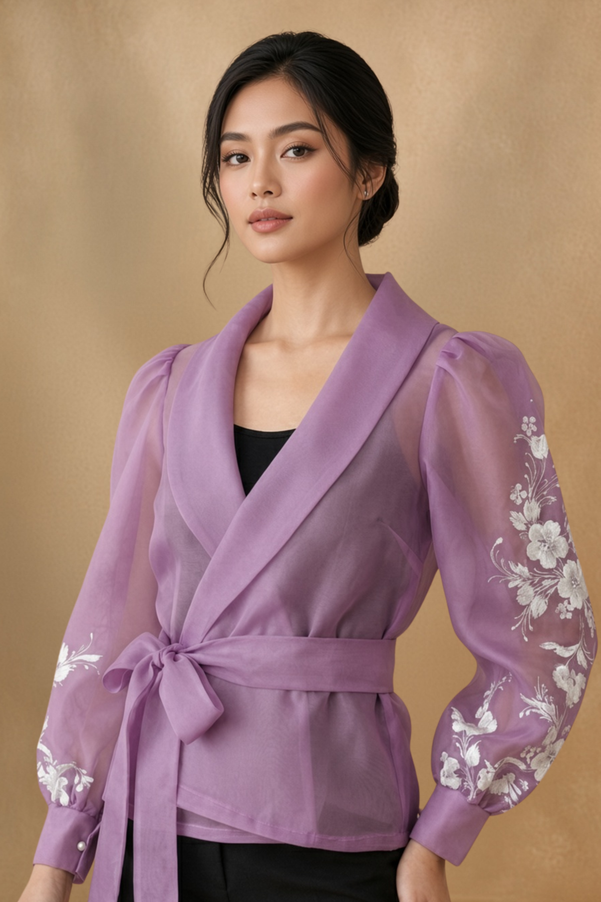 Hand Painted Filipiniana Kimona