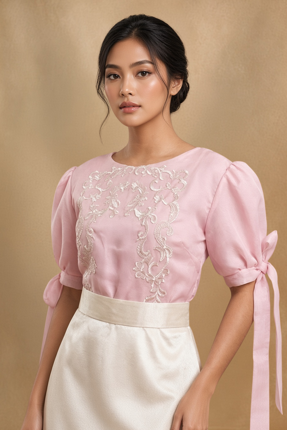 Pink Filipiniana Top