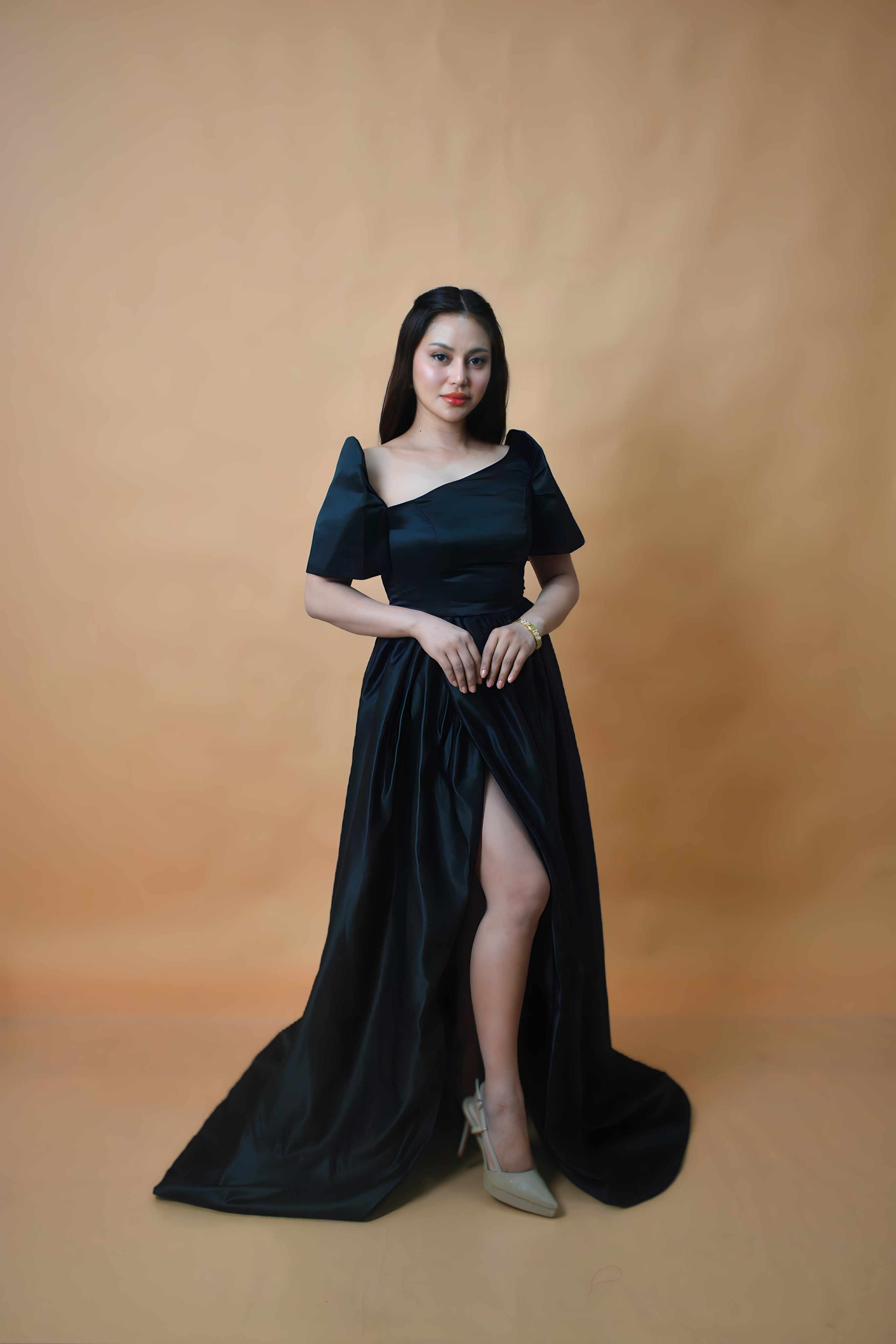 Black Duchess Long Gown for Women