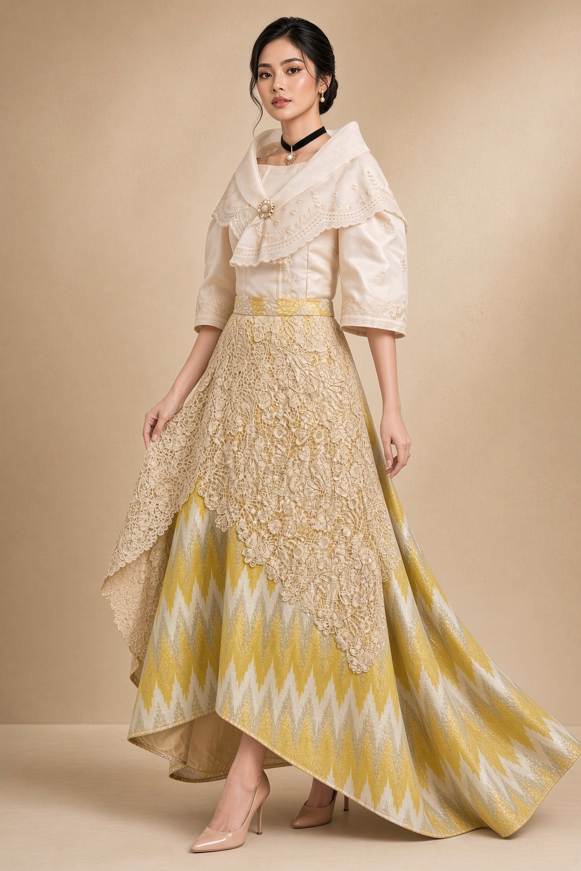 Hiraya Filipiniana Dress - BW017