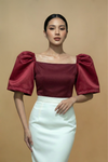 Maroon Modern Filpiniana Kimona