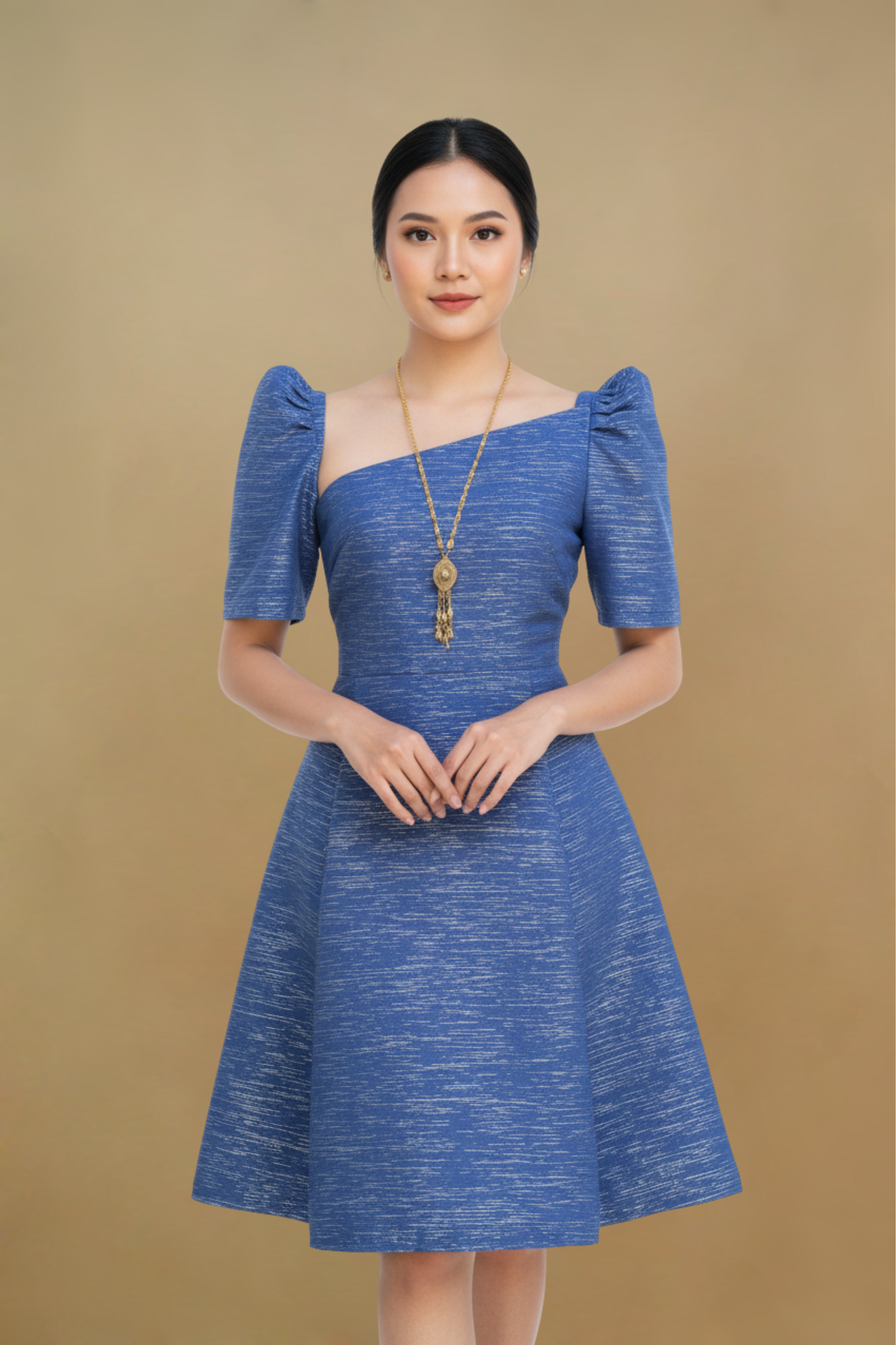 LUNA HANDWOVEN INABEL FILIPINIANA DRESS
