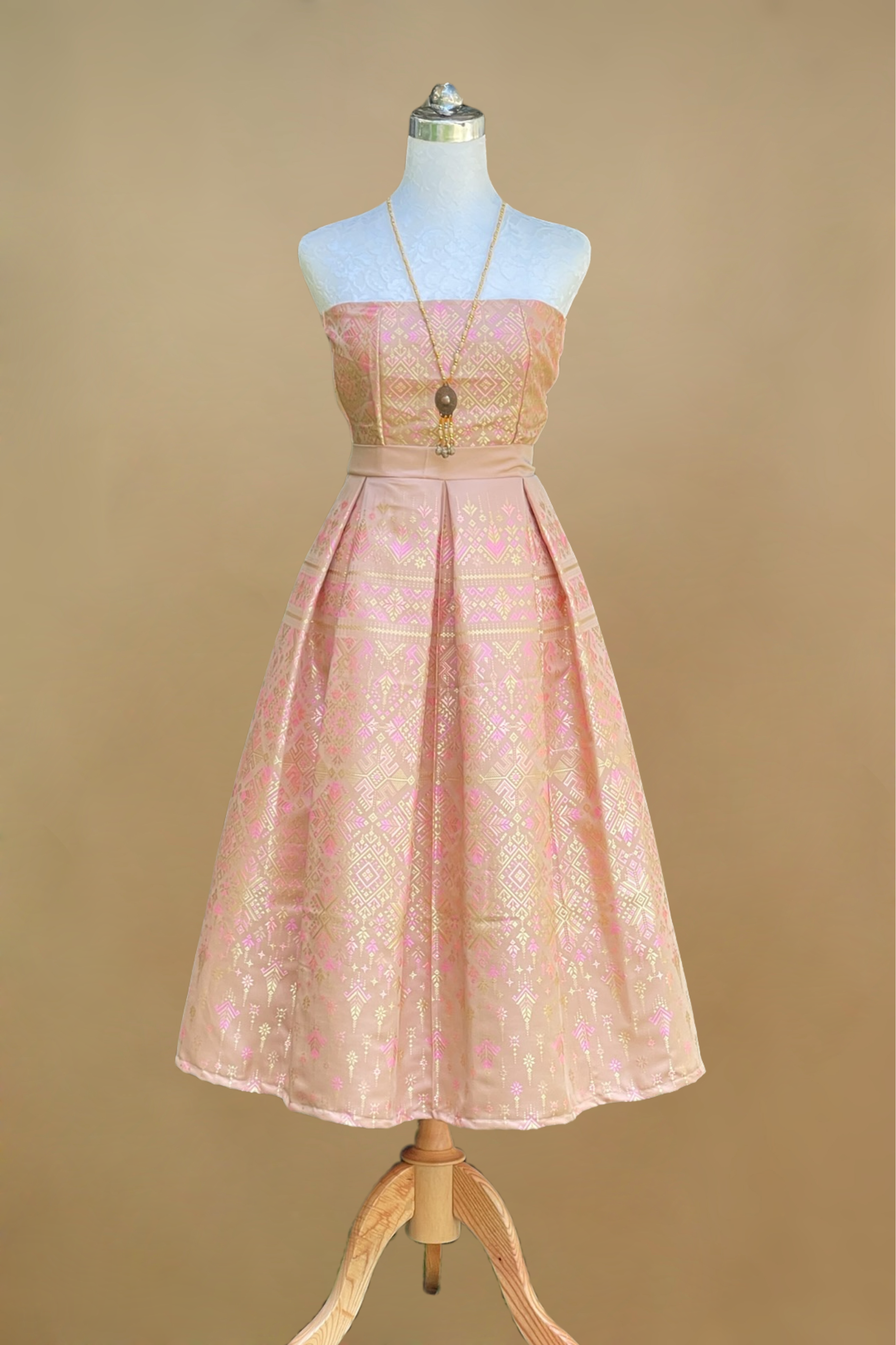 Filipiniana Dress with Detachable Sleeves