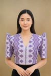 LOVELY HANDWOVEN PINILIAN FILIPINIANA BOLERO - HW034