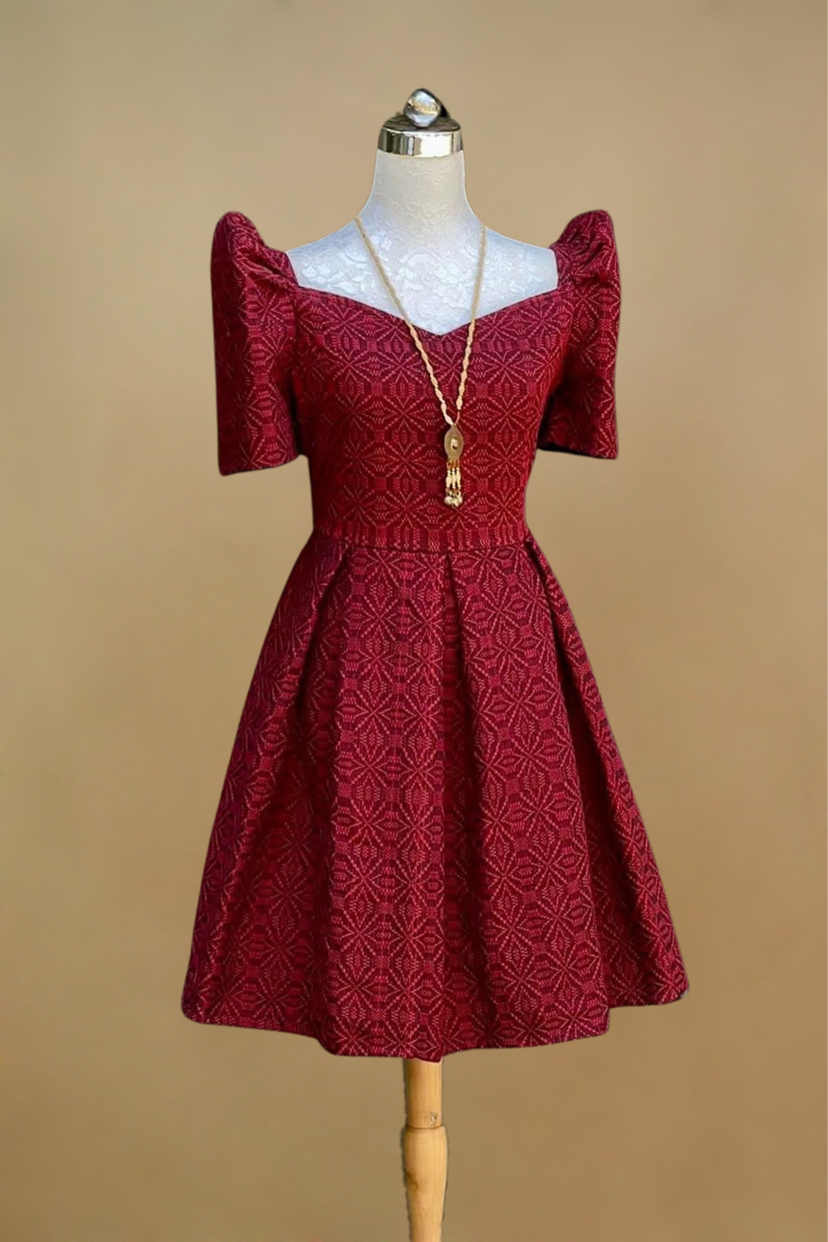 TALA HANDWOVEN KUNDIMAN FILIPINIANA DRESS