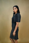 Elegant Handwoven Ethnic Black Dress for Teachers
