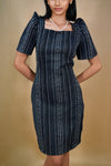 Ethnic Black Dress with Tribal Patterns