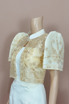 Beige Bolero for Cultural Event
