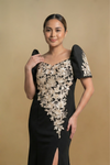 Black Serpentina Filipiniana Dress Perfect for Mother Dress