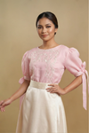 Modern Pink Filipiniana Kimona