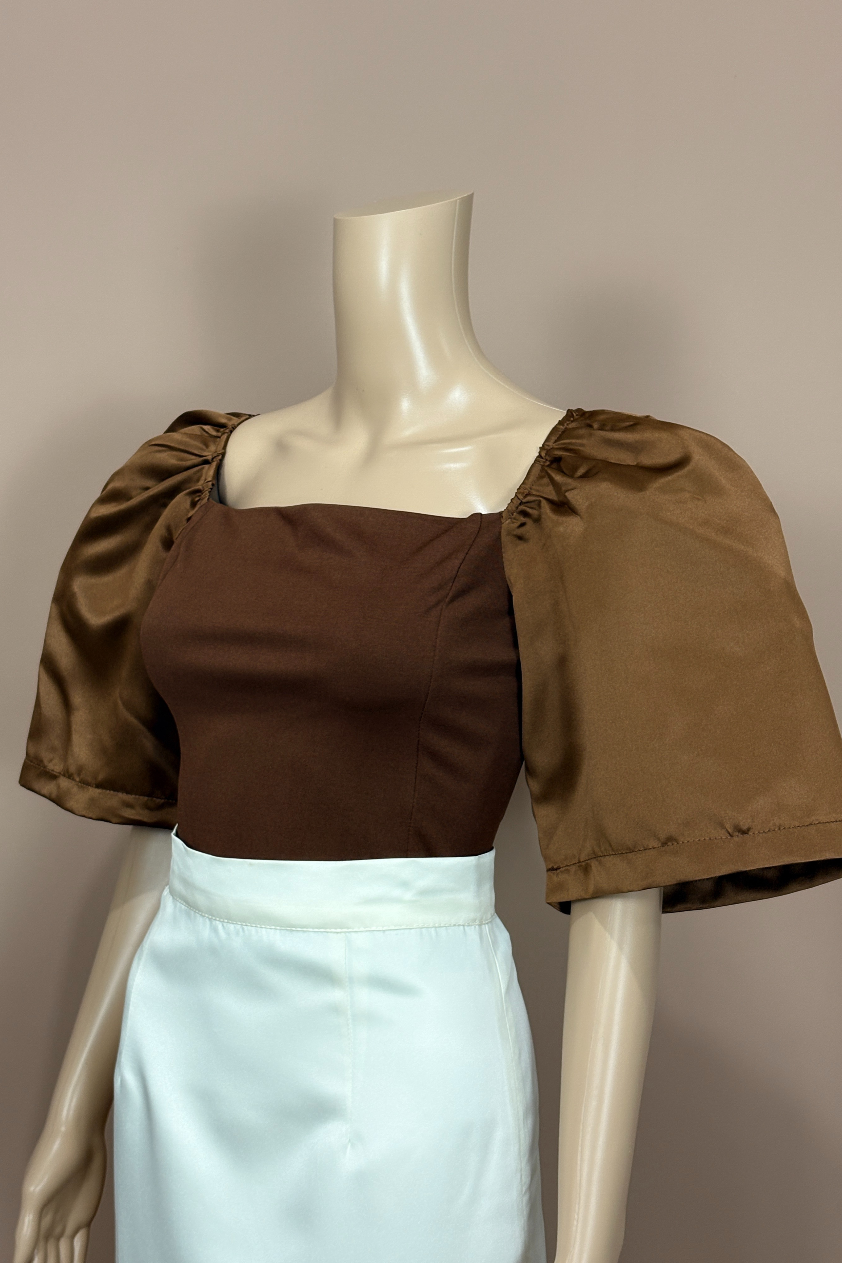 Classy Brown Filipiniana Kimona