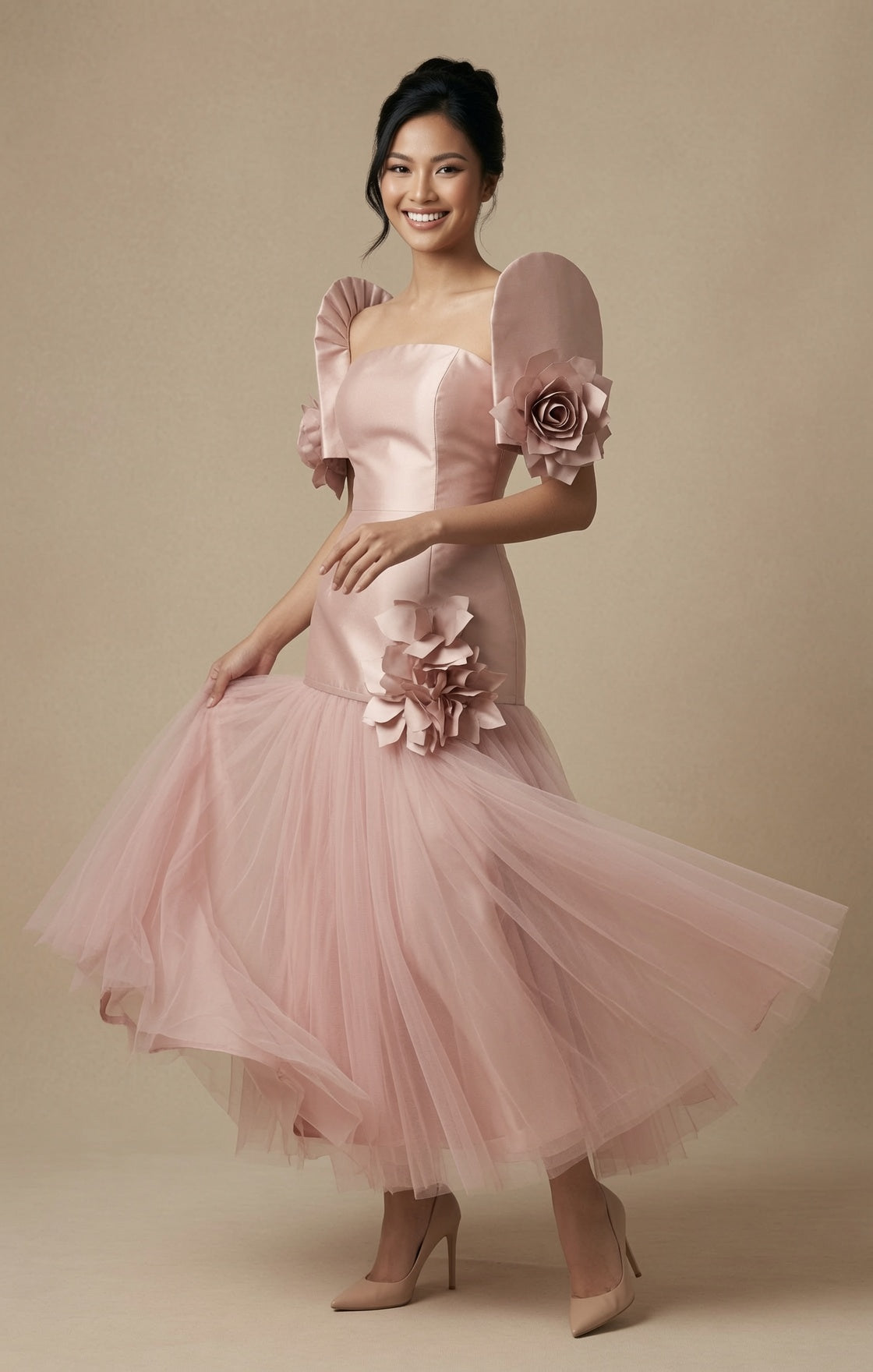 Filipiniana Gown Pink 