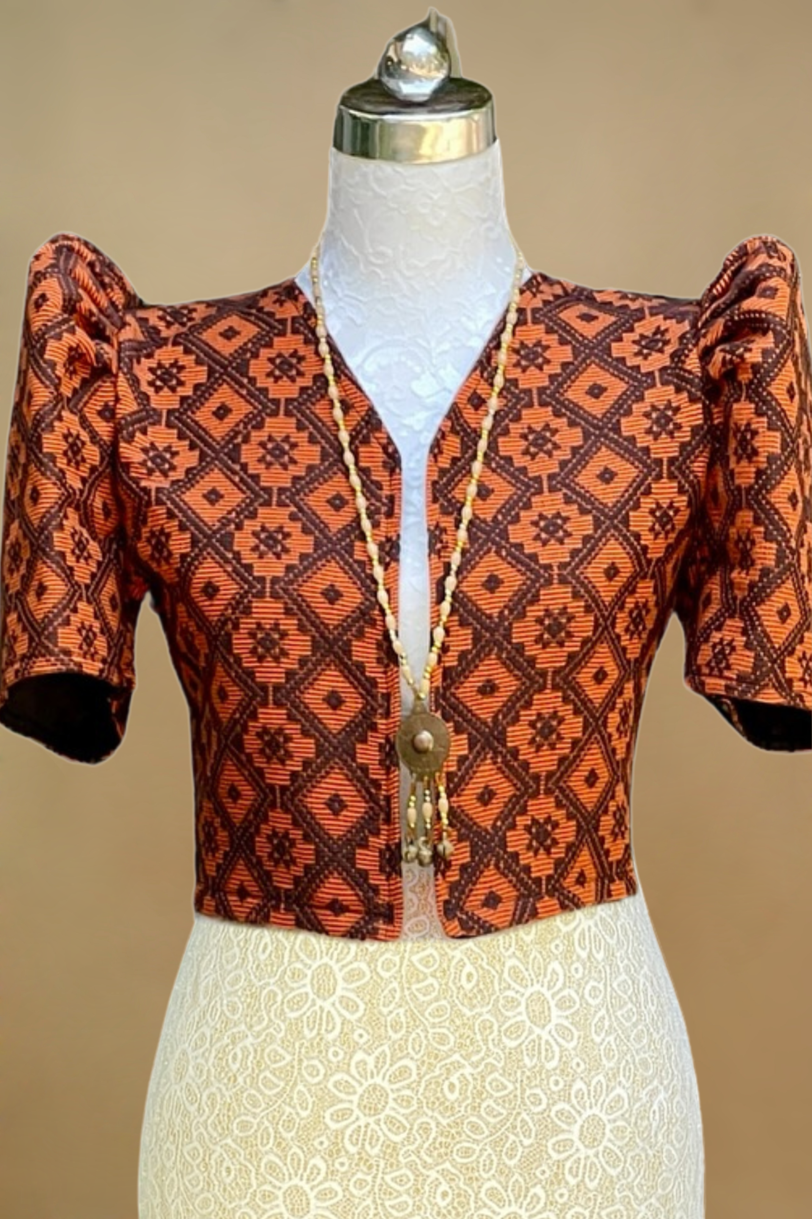 Burnt Orange Pinilian Bolero