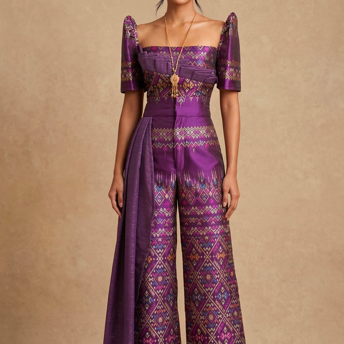 filipiniana dress purple WS20 - Balintawak Gina Dress Purple