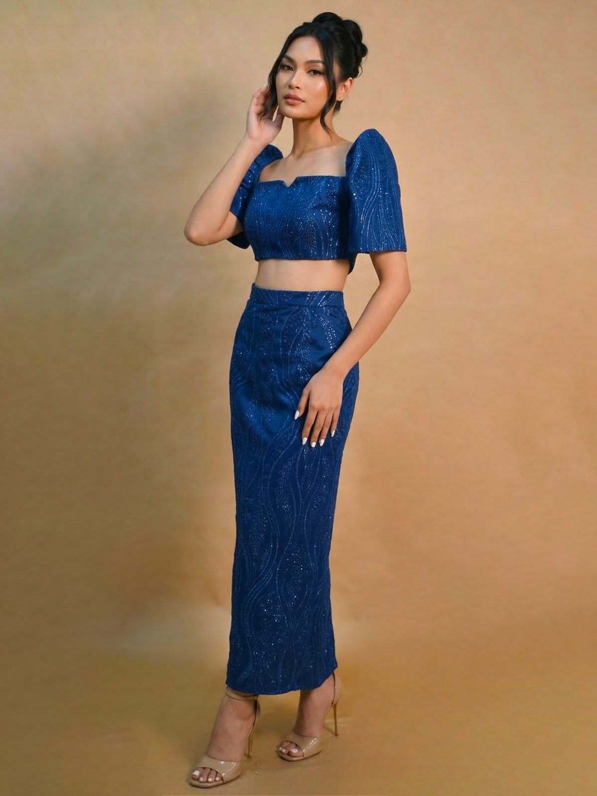 AMARA MODERN FILIPINIANA DRESS - JB025