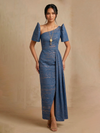 AZARIA HANDWOVEN INABEL FILIPINIANA DRESS - HW010