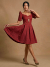 TALA HANDWOVEN KUNDIMAN FILIPINIANA DRESS - HW011