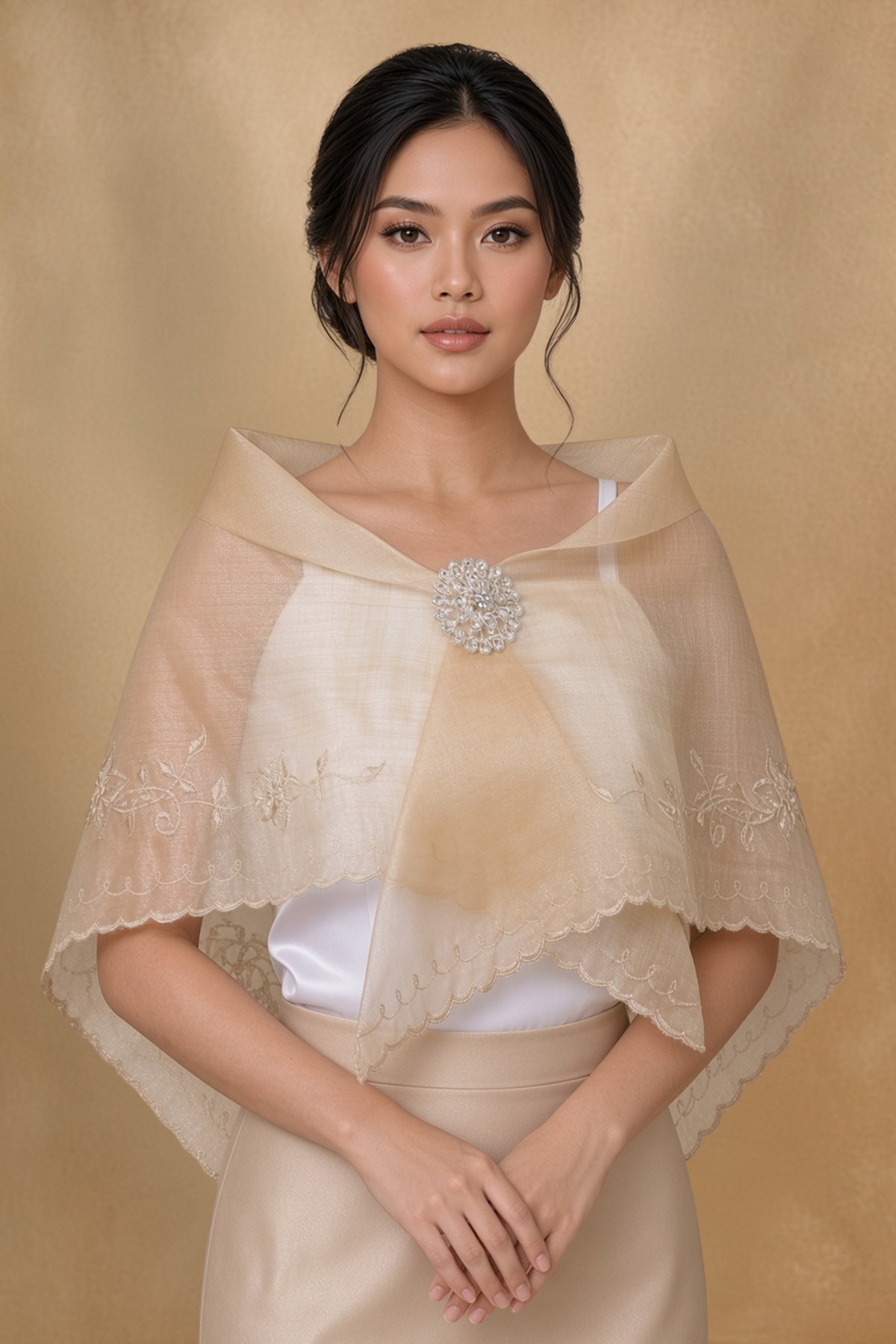 Organza Filipiniana Alampay