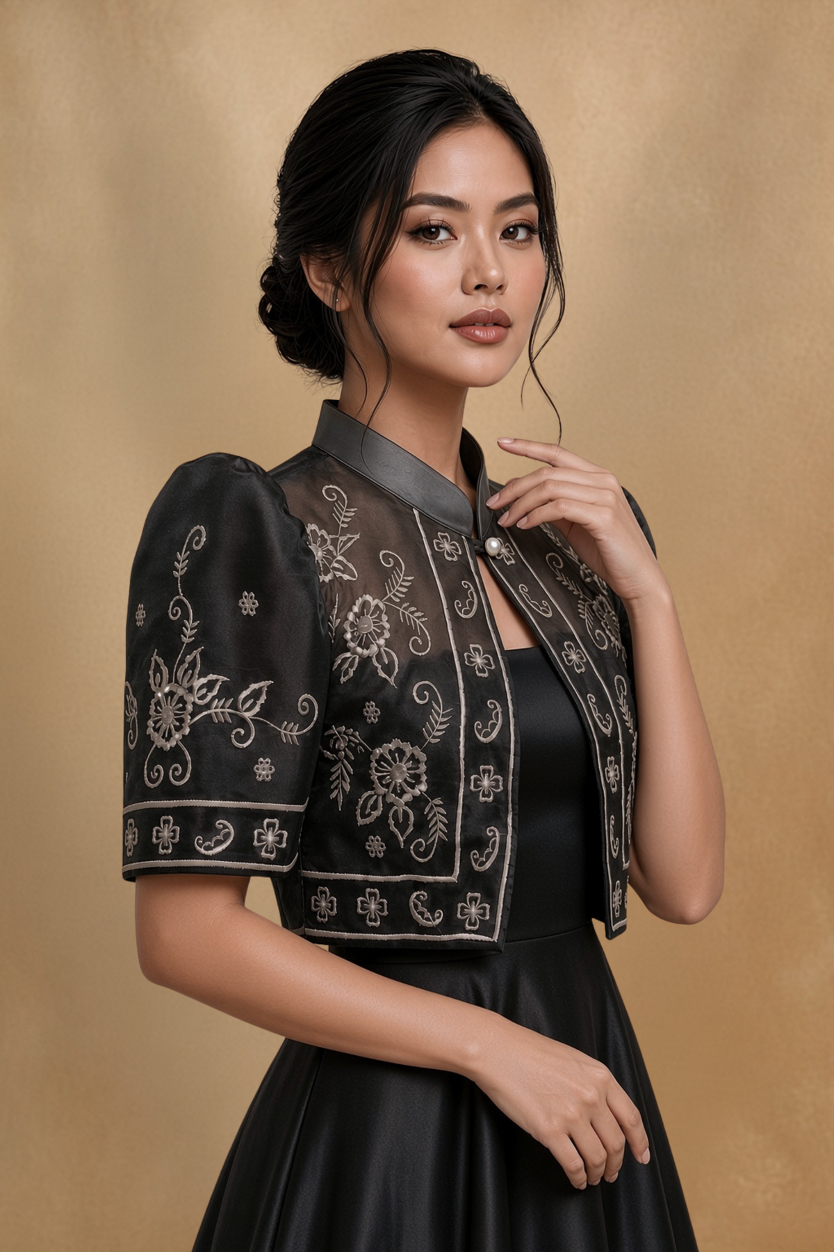 Organza Filipiniana Bolero