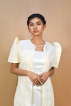 Elegant Cream Filipiniana Coat for Women
